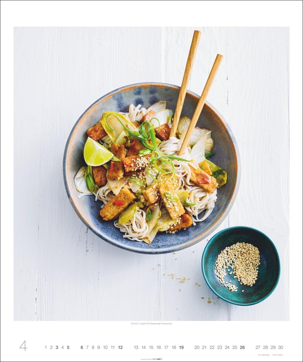 Beispielinhalt (Bild) Asian Cuisine Edition Kalender 2026