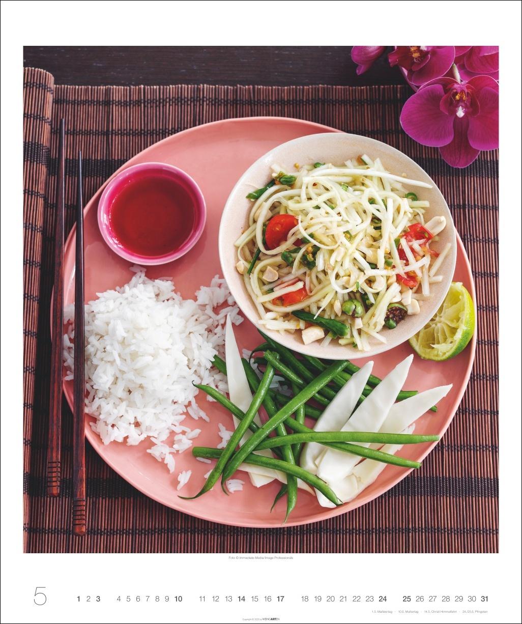 Beispielinhalt (Bild) Asian Cuisine Edition Kalender 2026