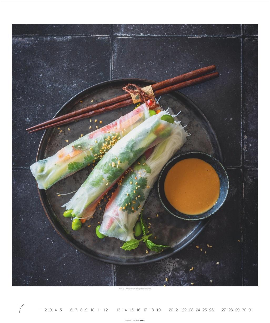 Beispielinhalt (Bild) Asian Cuisine Edition Kalender 2026