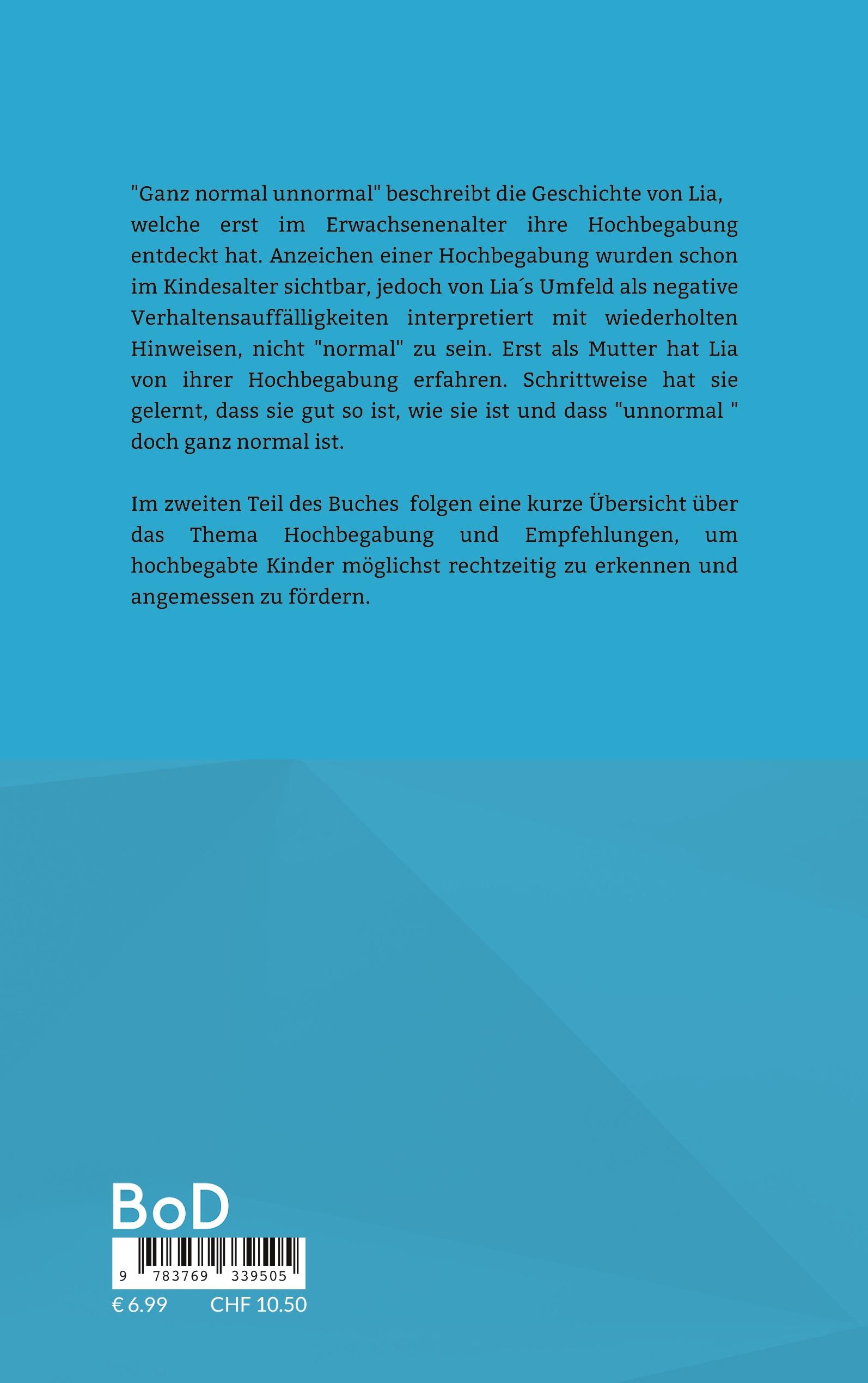 Rückseitencover Ganz normal unnormal.