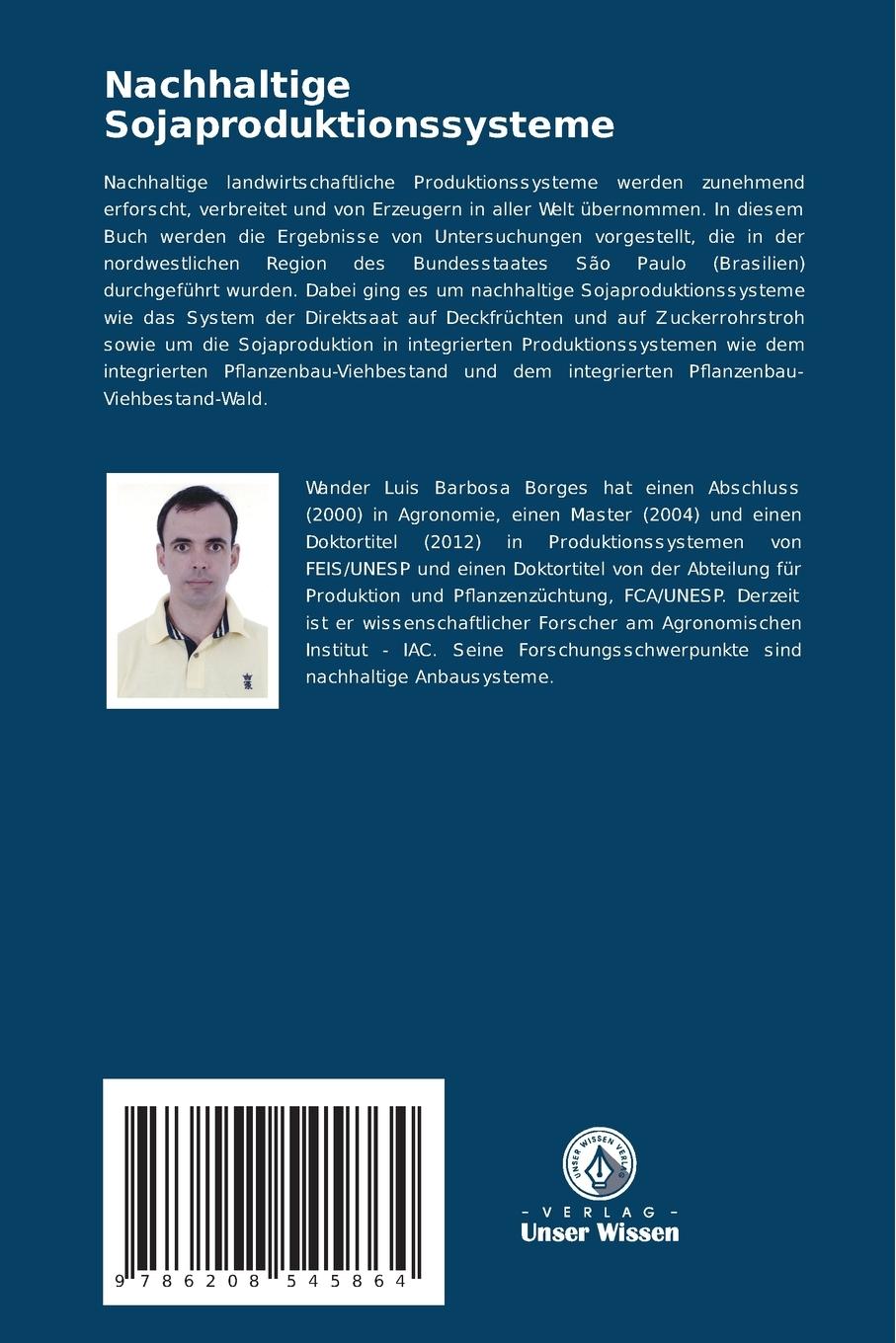 Rückseitencover Nachhaltige Sojaproduktionssysteme