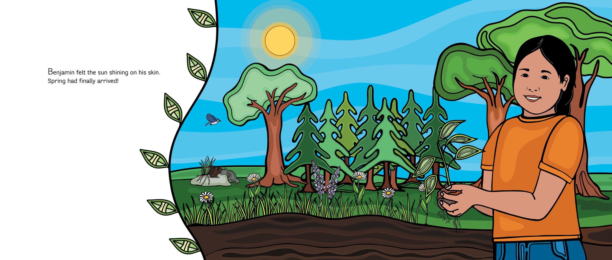 Beispielinhalt (Bild) Benjamin Grows a Garden