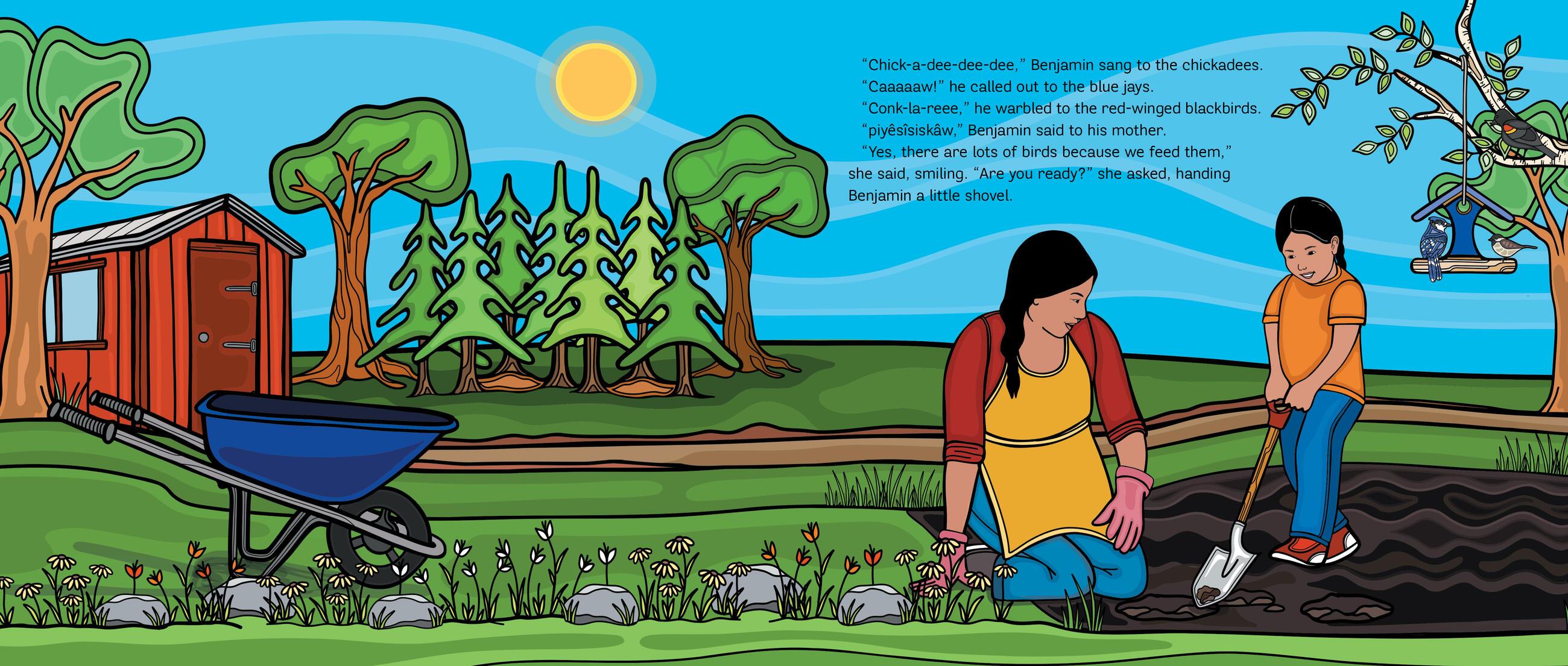 Beispielinhalt (Bild) Benjamin Grows a Garden