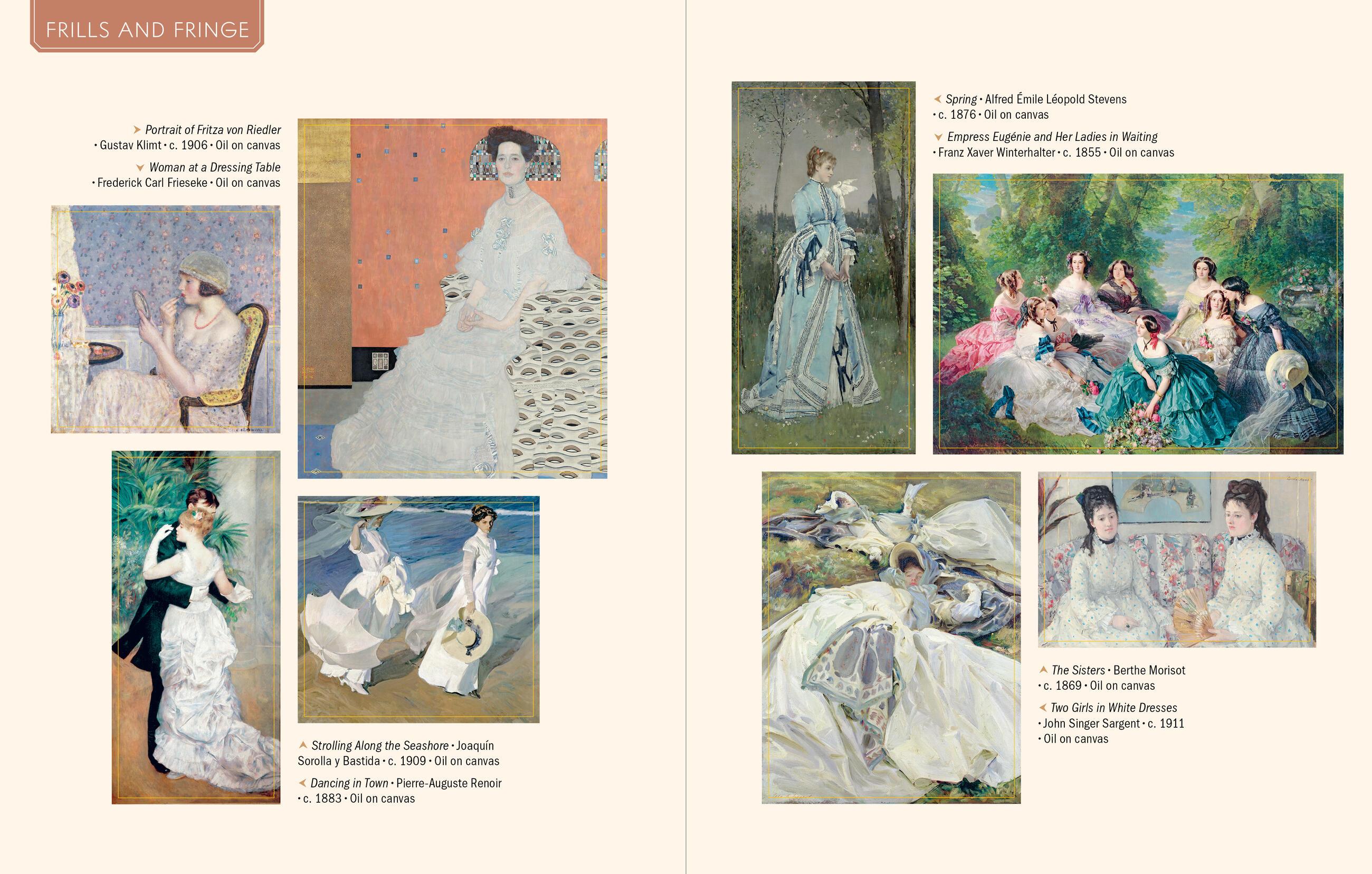 Beispielinhalt (Bild) The Art Lover's Sticker Book