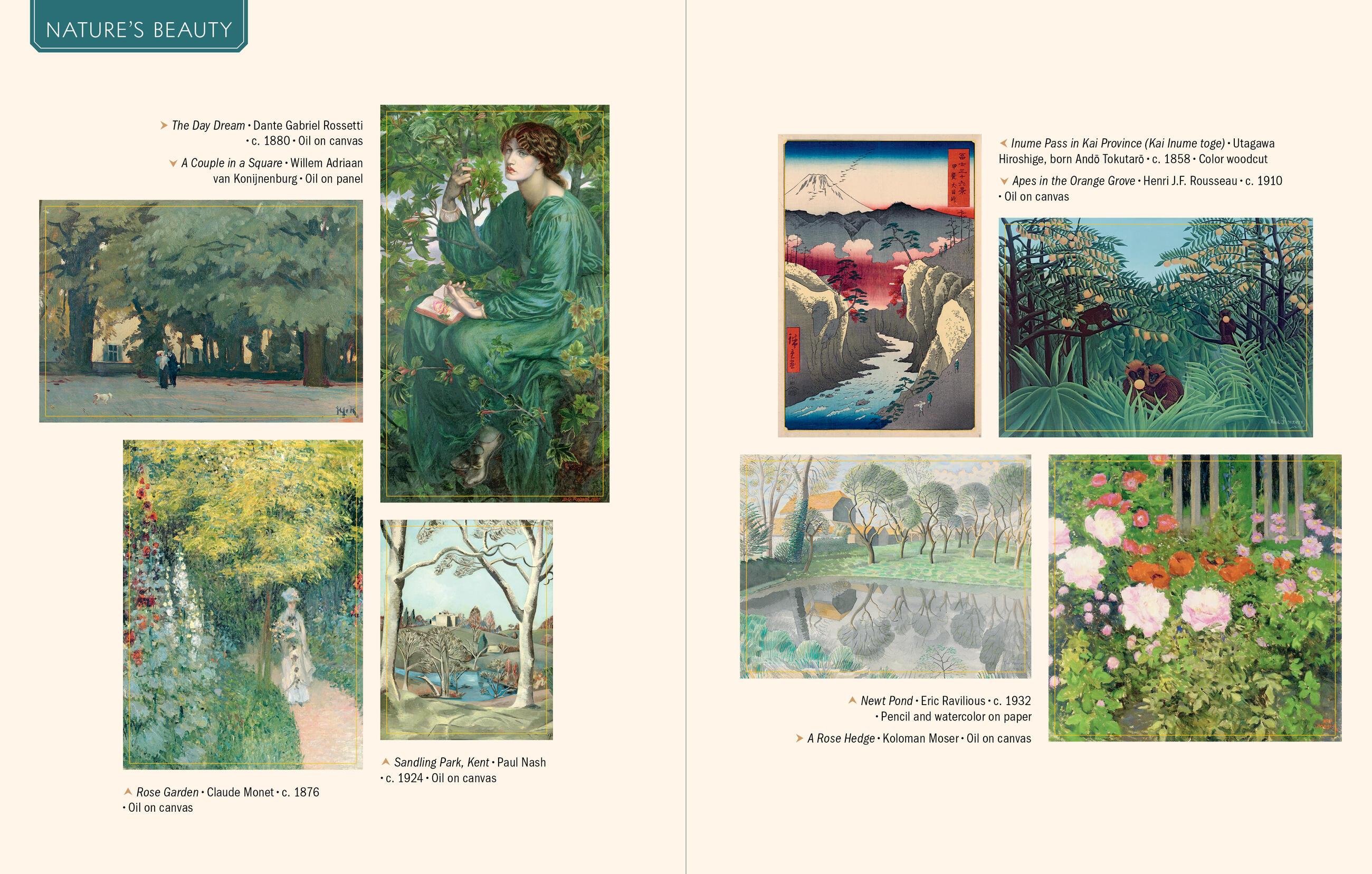 Beispielinhalt (Bild) The Art Lover's Sticker Book