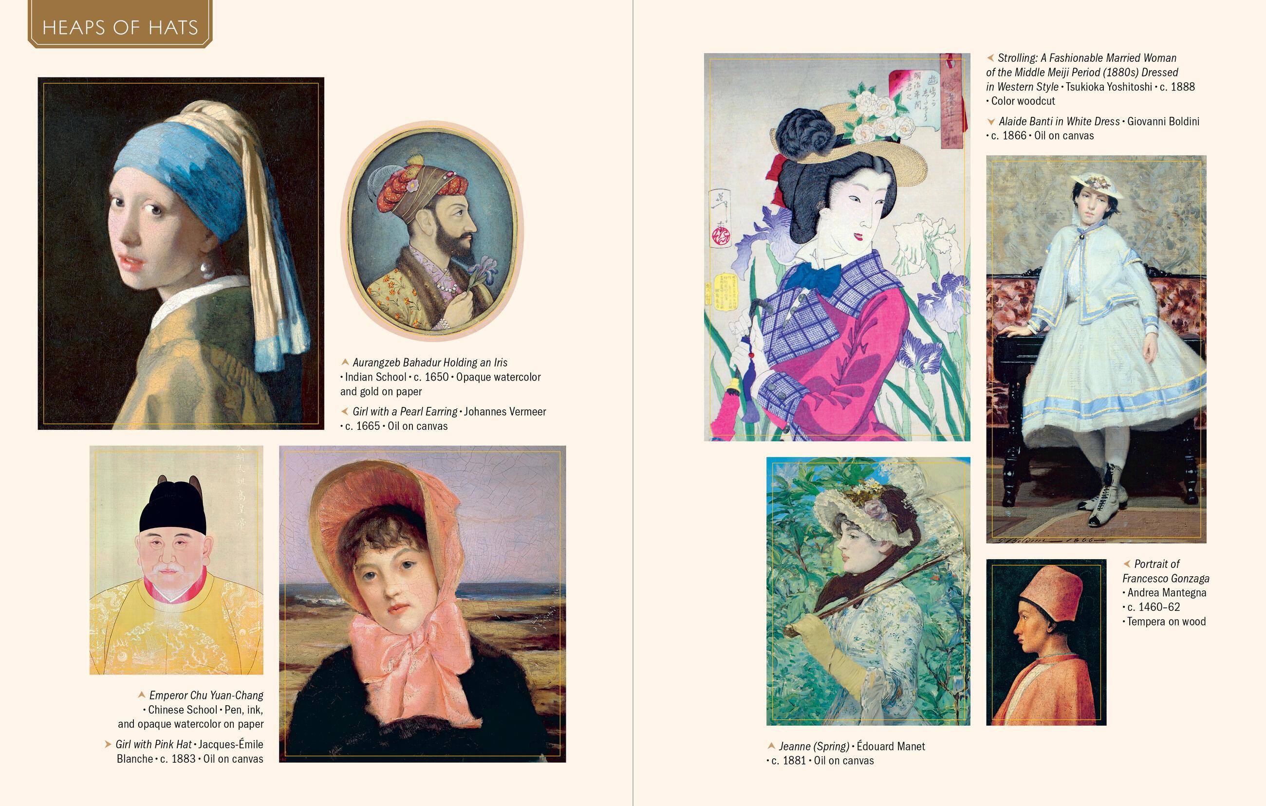 Beispielinhalt (Bild) The Art Lover's Sticker Book