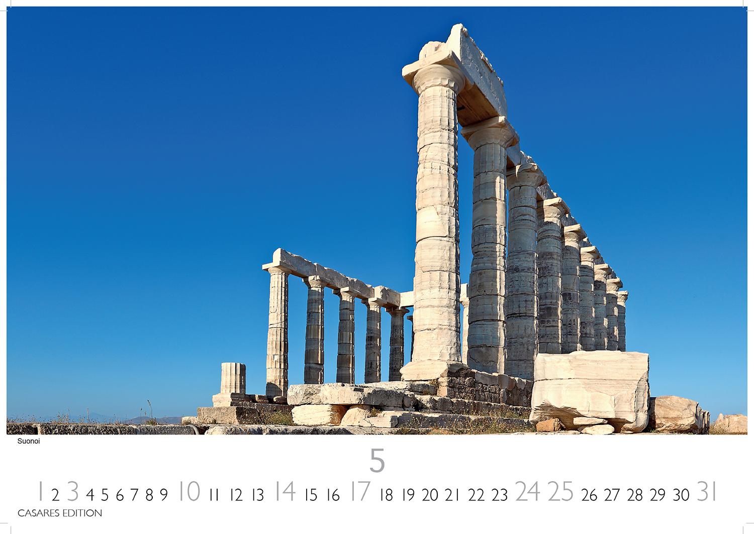 Beispielinhalt (Bild) Griechenland Kalender 2026 - Wandkalender | Fotokalender Griechenland 35x50 cm - Traumhafte Aussichten Griechenlands - . mit beeindruckenden Fotos