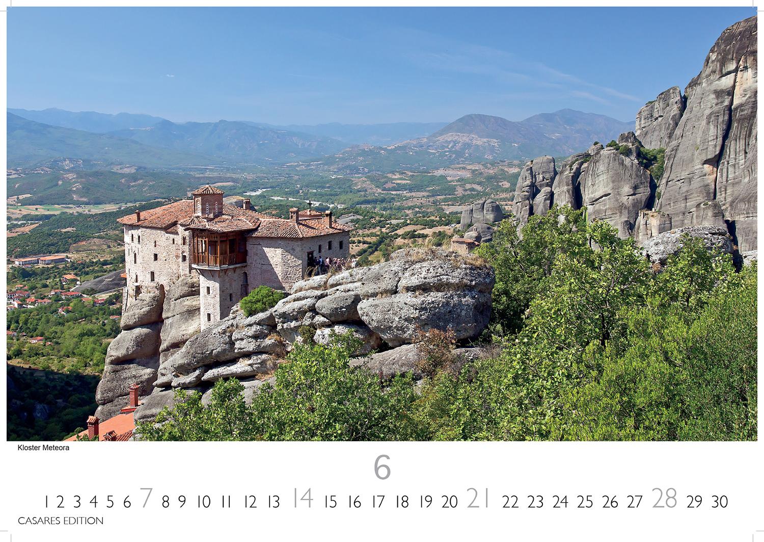 Beispielinhalt (Bild) Griechenland Kalender 2026 - Wandkalender | Fotokalender Griechenland 35x50 cm - Traumhafte Aussichten Griechenlands - . mit beeindruckenden Fotos