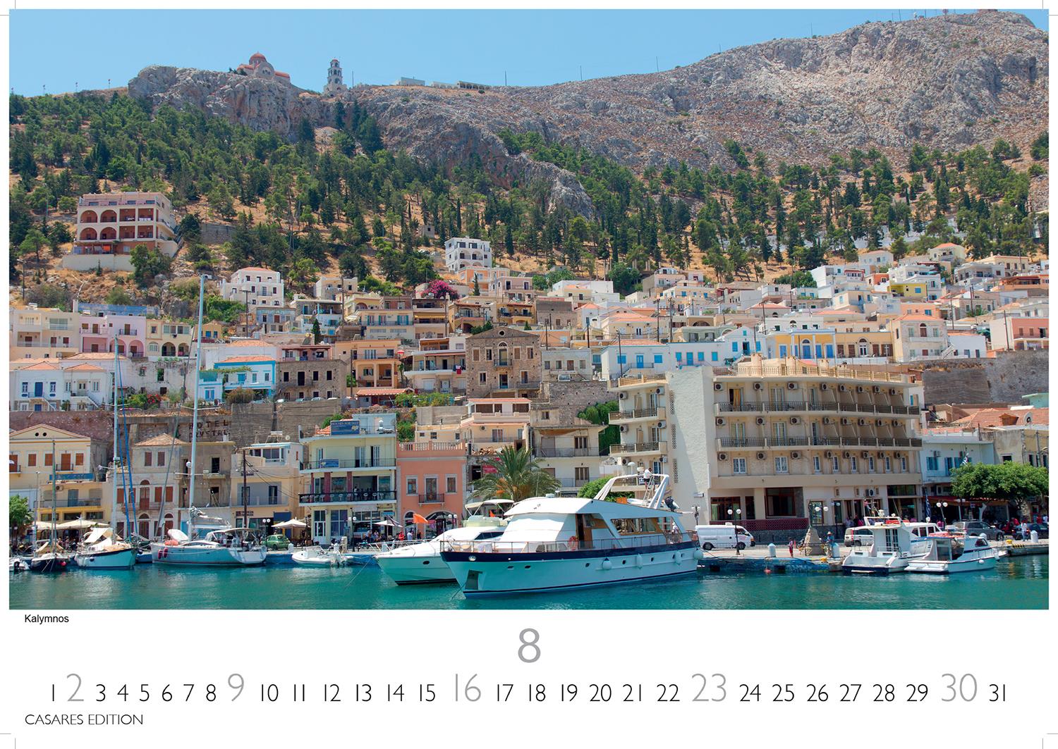 Beispielinhalt (Bild) Griechenland Kalender 2026 - Wandkalender | Fotokalender Griechenland 35x50 cm - Traumhafte Aussichten Griechenlands - . mit beeindruckenden Fotos