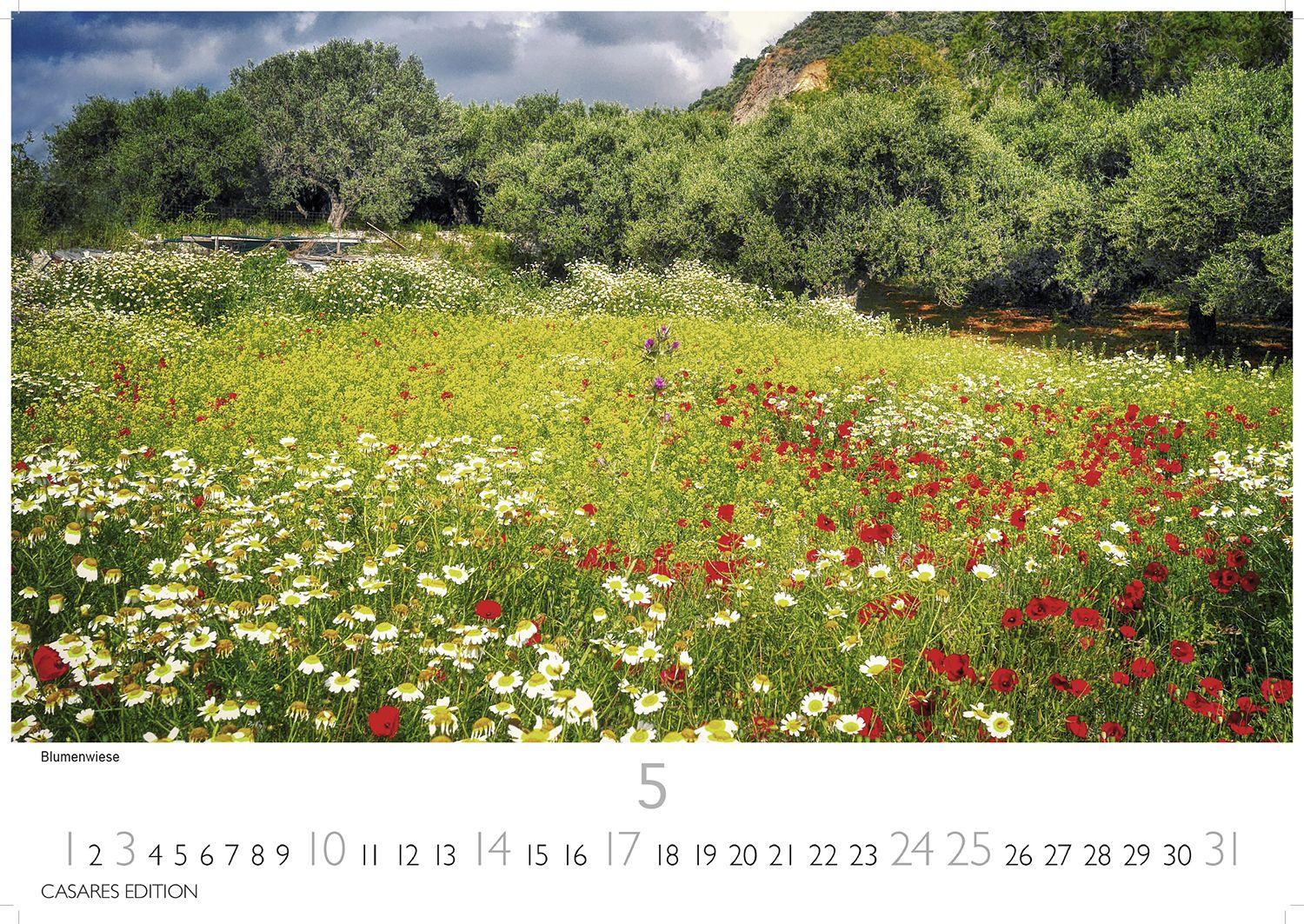 Beispielinhalt (Bild) Kreta Kalender 2026 - Wandkalender | Fotokalender Griechenland 24x35cm - . mit 12 atemberaubenden Fotos von Kreta.