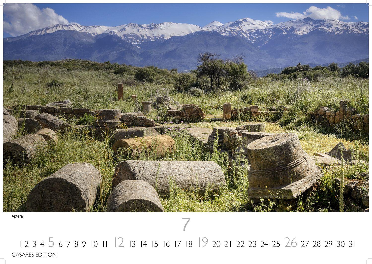 Beispielinhalt (Bild) Kreta Kalender 2026 - Wandkalender | Fotokalender Griechenland 24x35cm - . mit 12 atemberaubenden Fotos von Kreta.