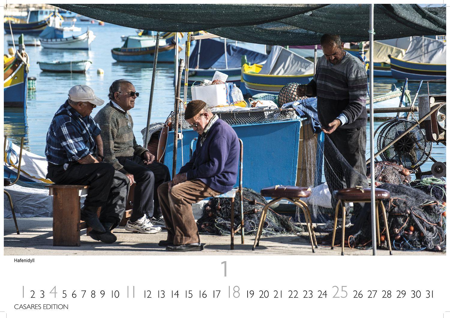 Beispielinhalt (Bild) Malta Kalender 2026 - Wandkalender | Fotokalender Südeuropa 35x50cm - Hochwertiger . mit atemberaubenden Fotos von Malta - ideal für Liebhaber der Insel und Reiseliebhaber.