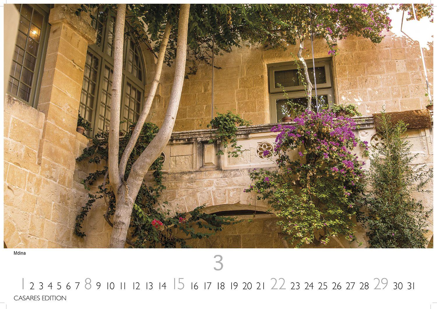 Beispielinhalt (Bild) Malta Kalender 2026 - Wandkalender | Fotokalender Südeuropa 35x50cm - Hochwertiger . mit atemberaubenden Fotos von Malta - ideal für Liebhaber der Insel und Reiseliebhaber.