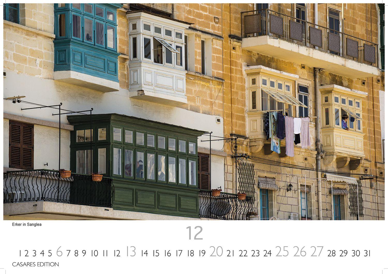 Beispielinhalt (Bild) Malta Kalender 2026 - Wandkalender | Fotokalender Südeuropa 35x50cm - Hochwertiger . mit atemberaubenden Fotos von Malta - ideal für Liebhaber der Insel und Reiseliebhaber.