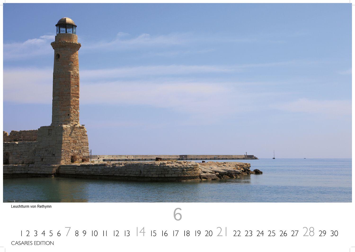 Beispielinhalt (Bild) Kreta Kalender 2026 - Wandkalender | Fotokalender Griechenland 35x50cm - . mit 12 atemberaubenden Fotos von Kreta.