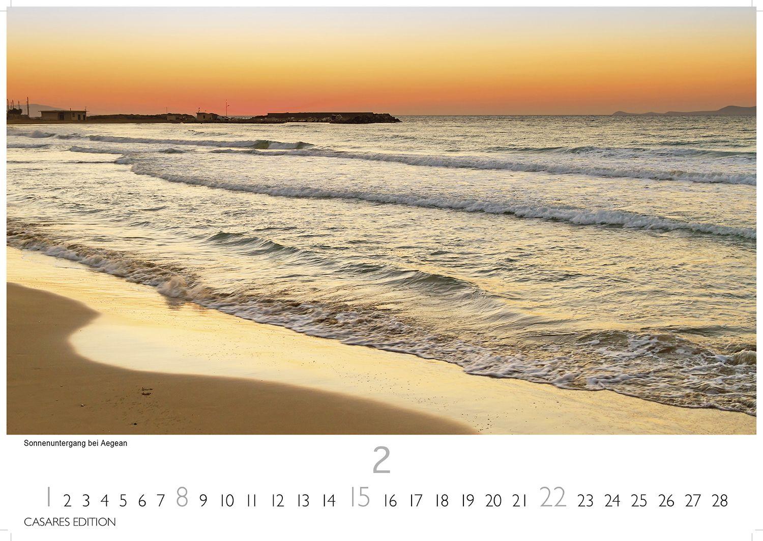 Beispielinhalt (Bild) Kreta Kalender 2026 - Wandkalender | Fotokalender Griechenland 35x50cm - . mit 12 atemberaubenden Fotos von Kreta.