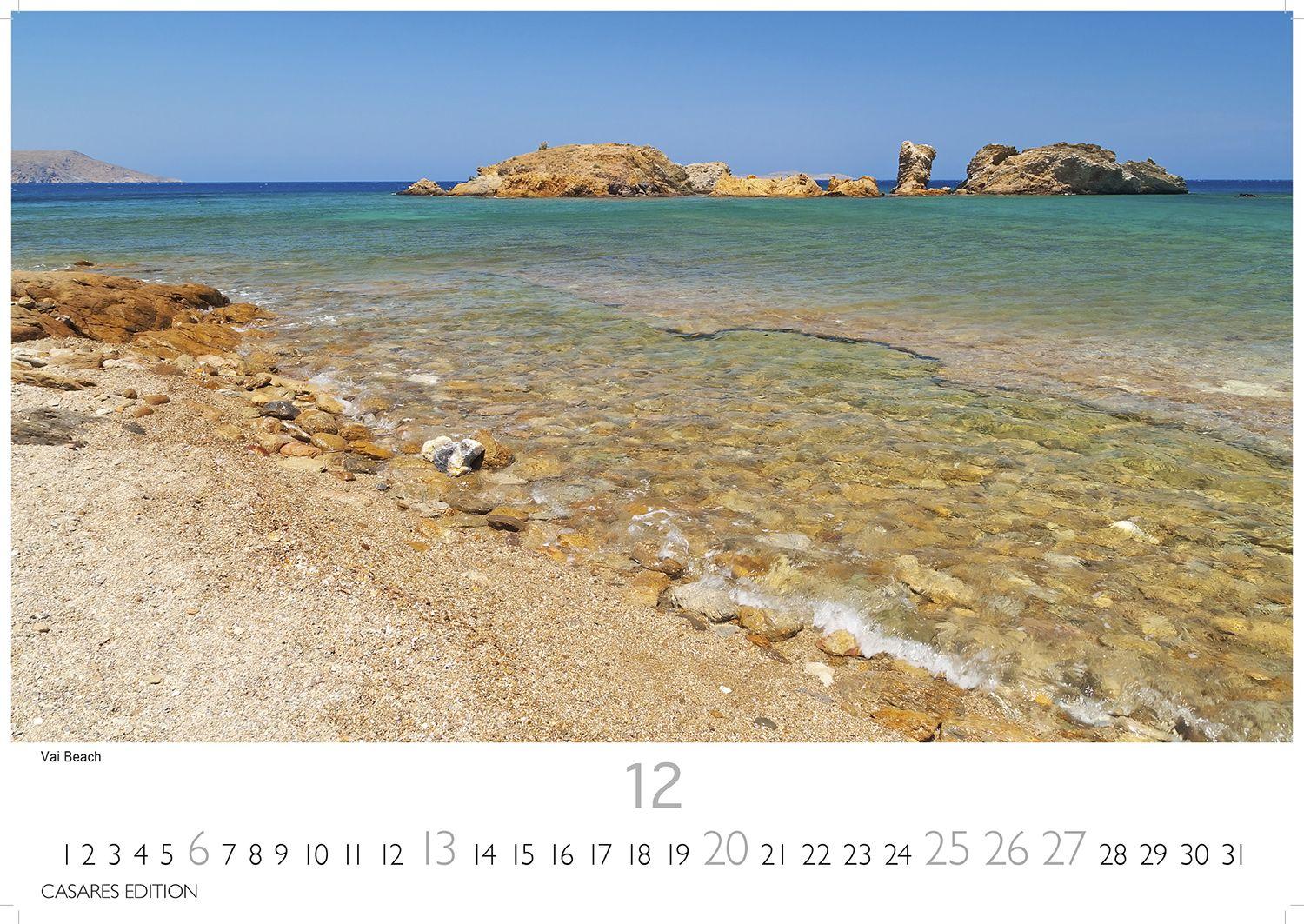 Beispielinhalt (Bild) Kreta Kalender 2026 - Wandkalender | Fotokalender Griechenland 35x50cm - . mit 12 atemberaubenden Fotos von Kreta.