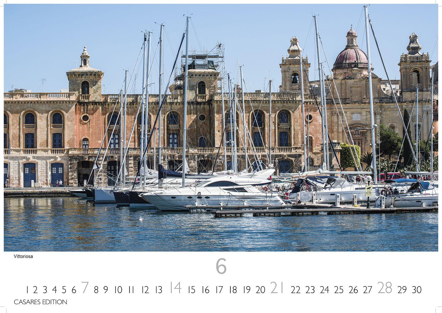 Beispielinhalt (Bild) Malta Kalender 2026 - Wandkalender | Fotokalender Südeuropa 24x35cm - Hochwertiger . mit atemberaubenden Fotos von Malta - ideal für Liebhaber der Insel und Reiseliebhaber.