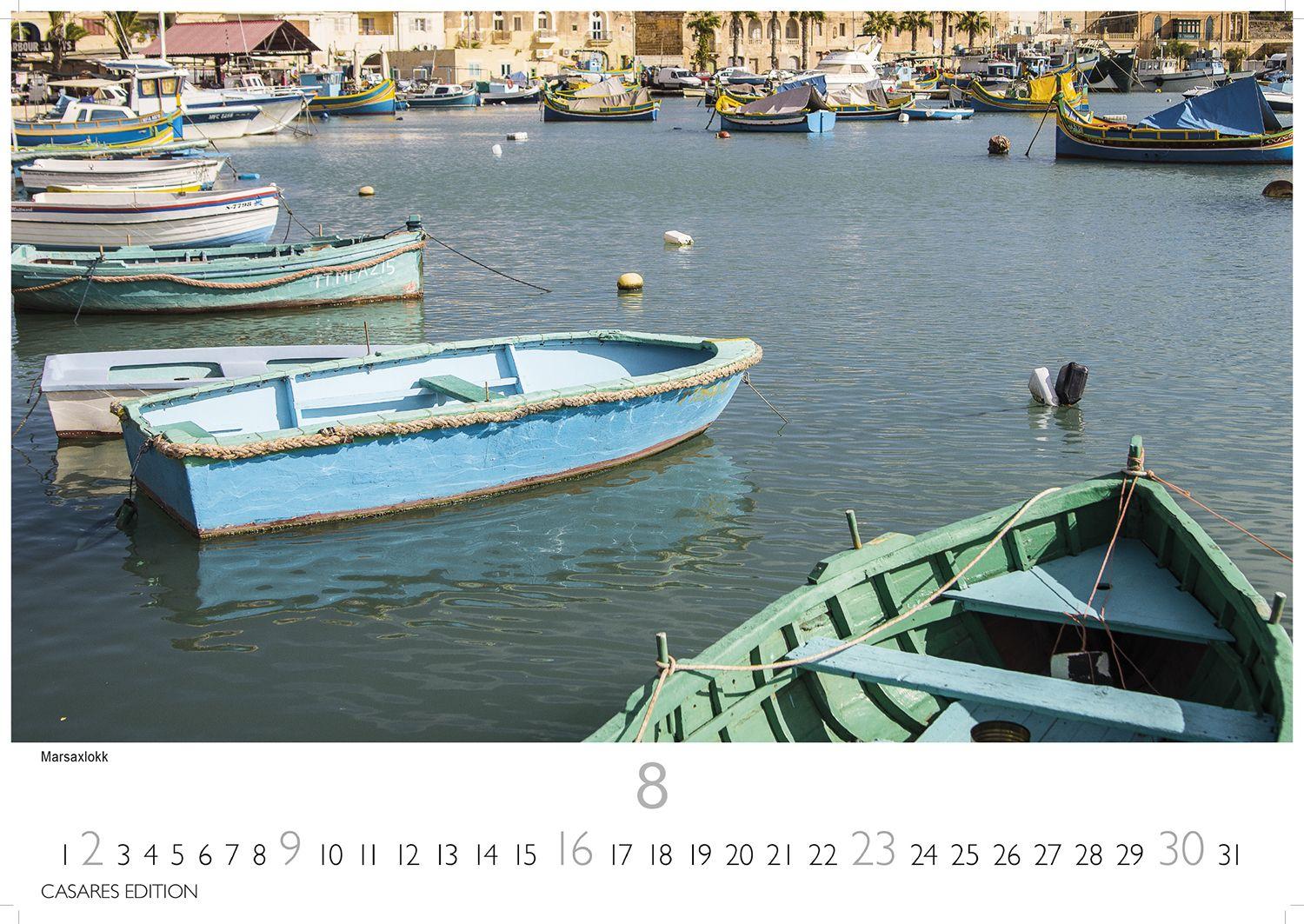 Beispielinhalt (Bild) Malta Kalender 2026 - Wandkalender | Fotokalender Südeuropa 24x35cm - Hochwertiger . mit atemberaubenden Fotos von Malta - ideal für Liebhaber der Insel und Reiseliebhaber.