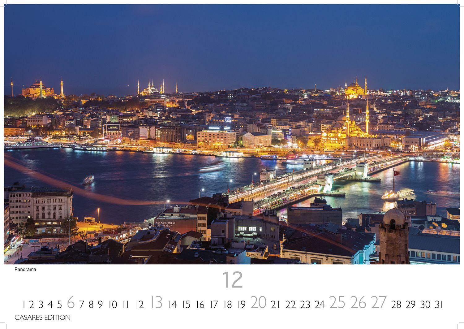Beispielinhalt (Bild) Istanbul Kalender 2026 - Wandkalender | Fotokalender Türkei Vorderer Orient 24x35 cm | . mit 12 faszinierenden Fotografien von Istanbul | Premium-Design |