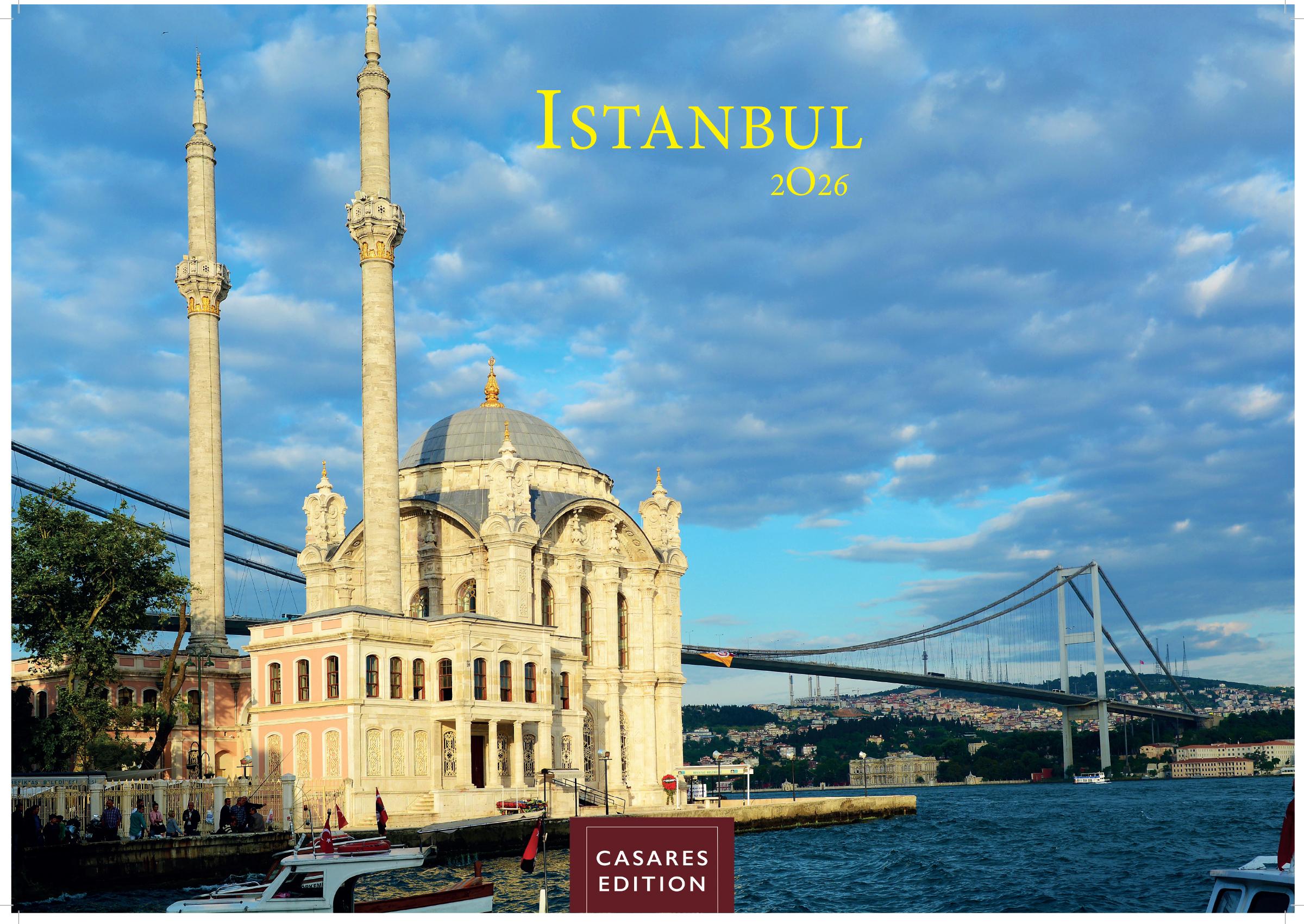 Vorderes Coverbild Istanbul Kalender 2026 - Wandkalender | Fotokalender Türkei Vorderer Orient 24x35 cm | . mit 12 faszinierenden Fotografien von Istanbul | Premium-Design |