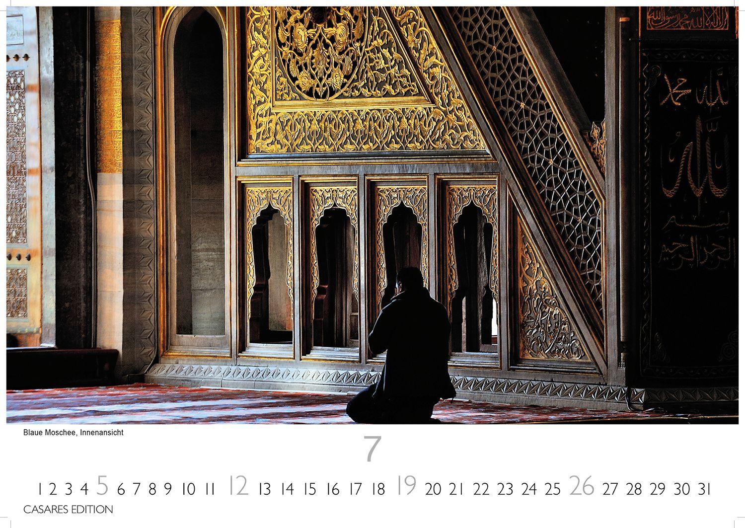 Beispielinhalt (Bild) Istanbul Kalender 2026 - Wandkalender | Fotokalender Türkei Vorderer Orient 35x50cm Großformat | . mit 12 faszinierenden Fotografien von Istanbul | Premium-Design |