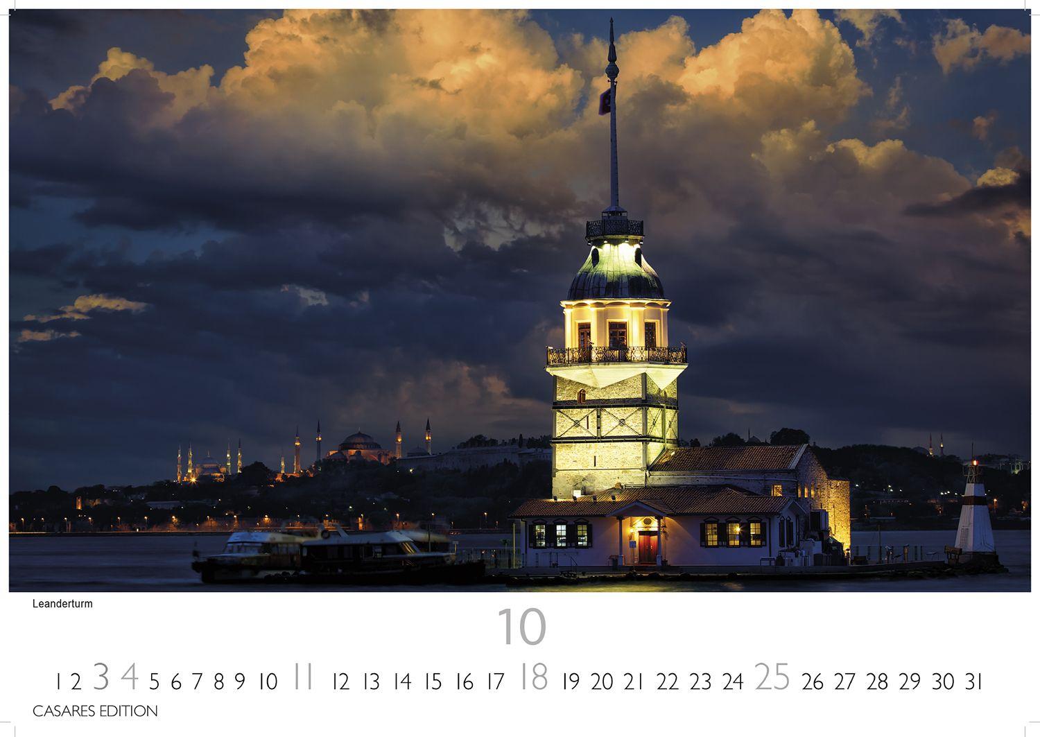 Beispielinhalt (Bild) Istanbul Kalender 2026 - Wandkalender | Fotokalender Türkei Vorderer Orient 35x50cm Großformat | . mit 12 faszinierenden Fotografien von Istanbul | Premium-Design |