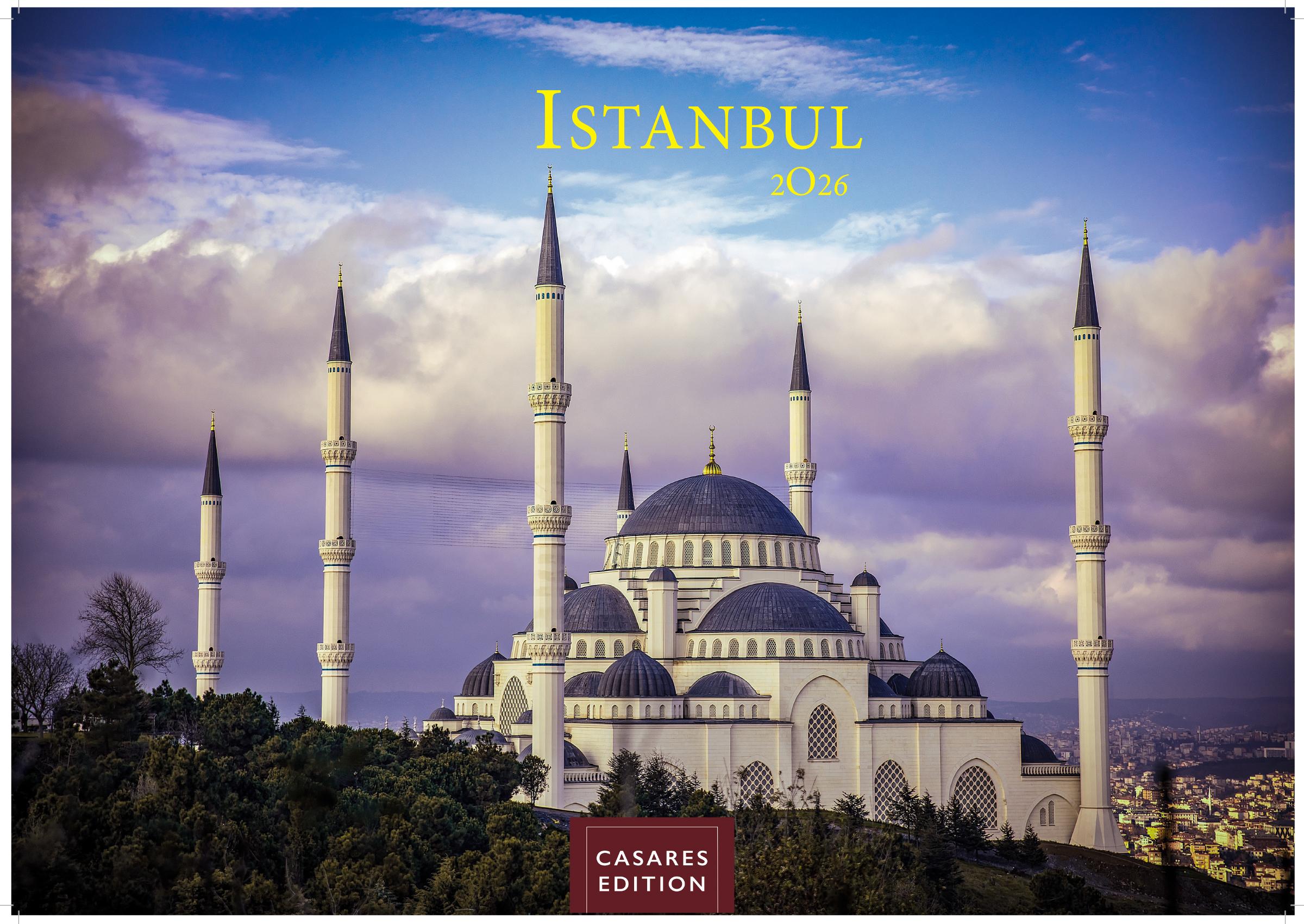Vorderes Coverbild Istanbul Kalender 2026 - Wandkalender | Fotokalender Türkei Vorderer Orient 35x50cm Großformat | . mit 12 faszinierenden Fotografien von Istanbul | Premium-Design |