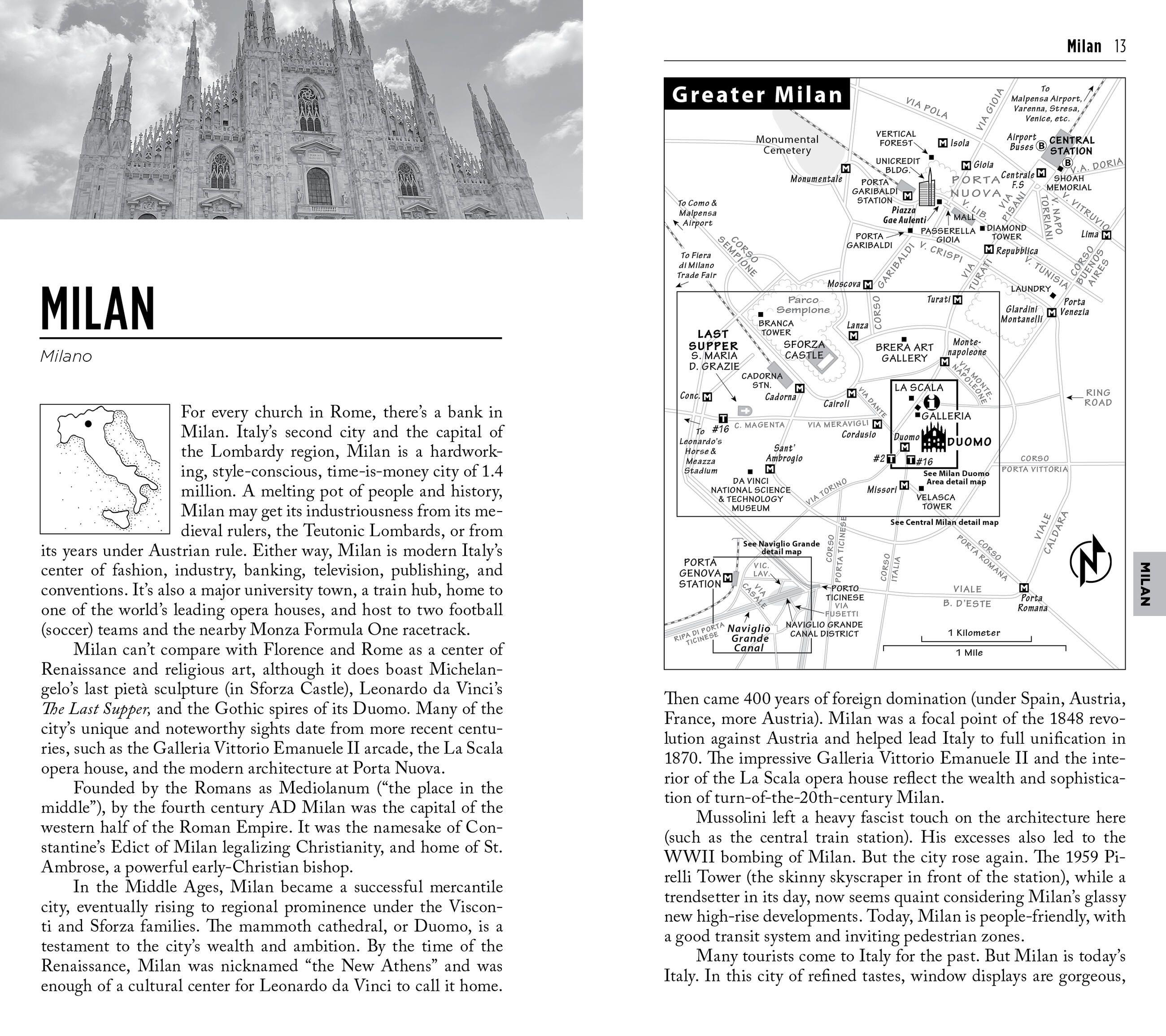 Beispielinhalt (Bild) Rick Steves Snapshot Milan & the Italian Lakes