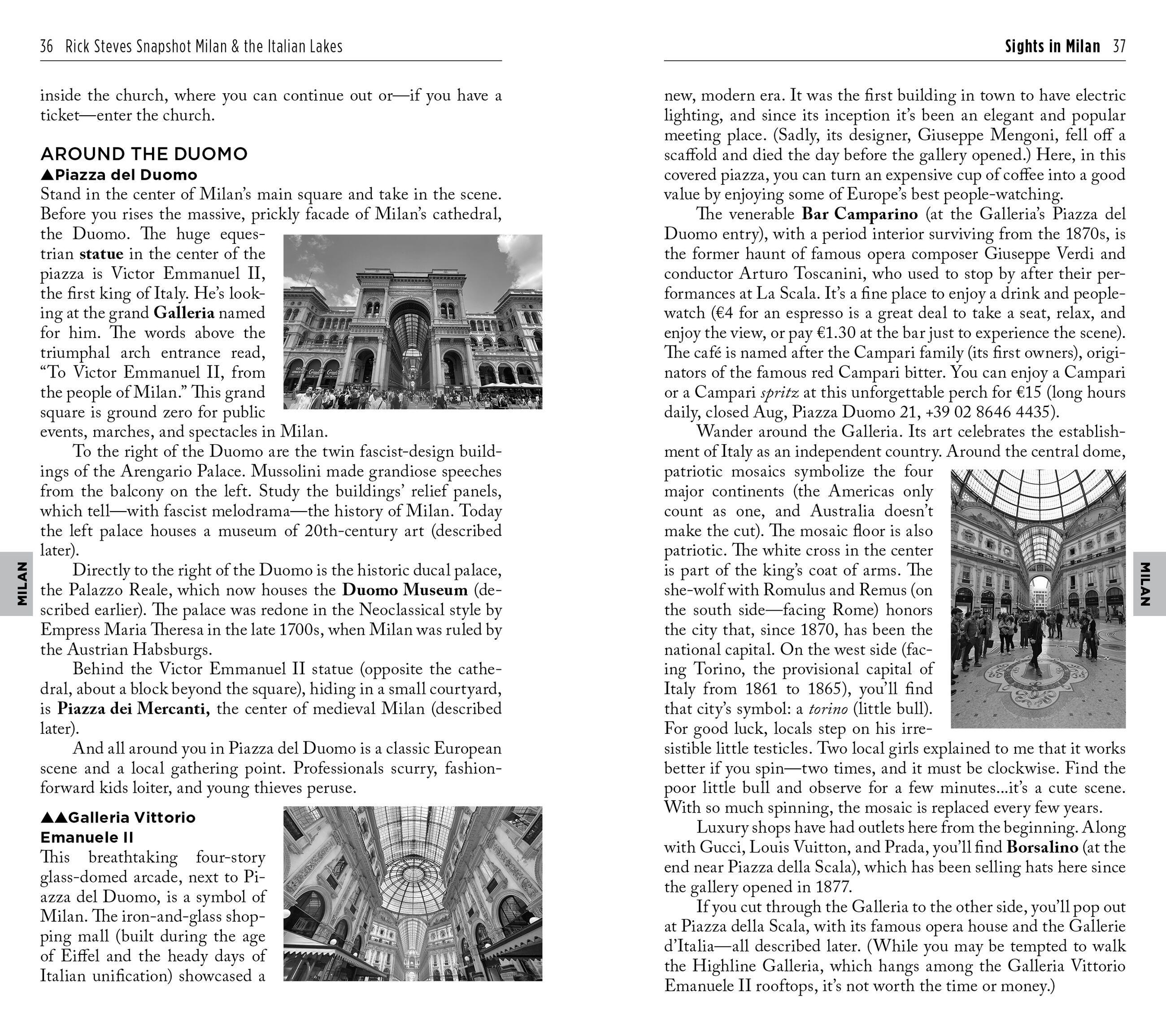 Beispielinhalt (Bild) Rick Steves Snapshot Milan & the Italian Lakes