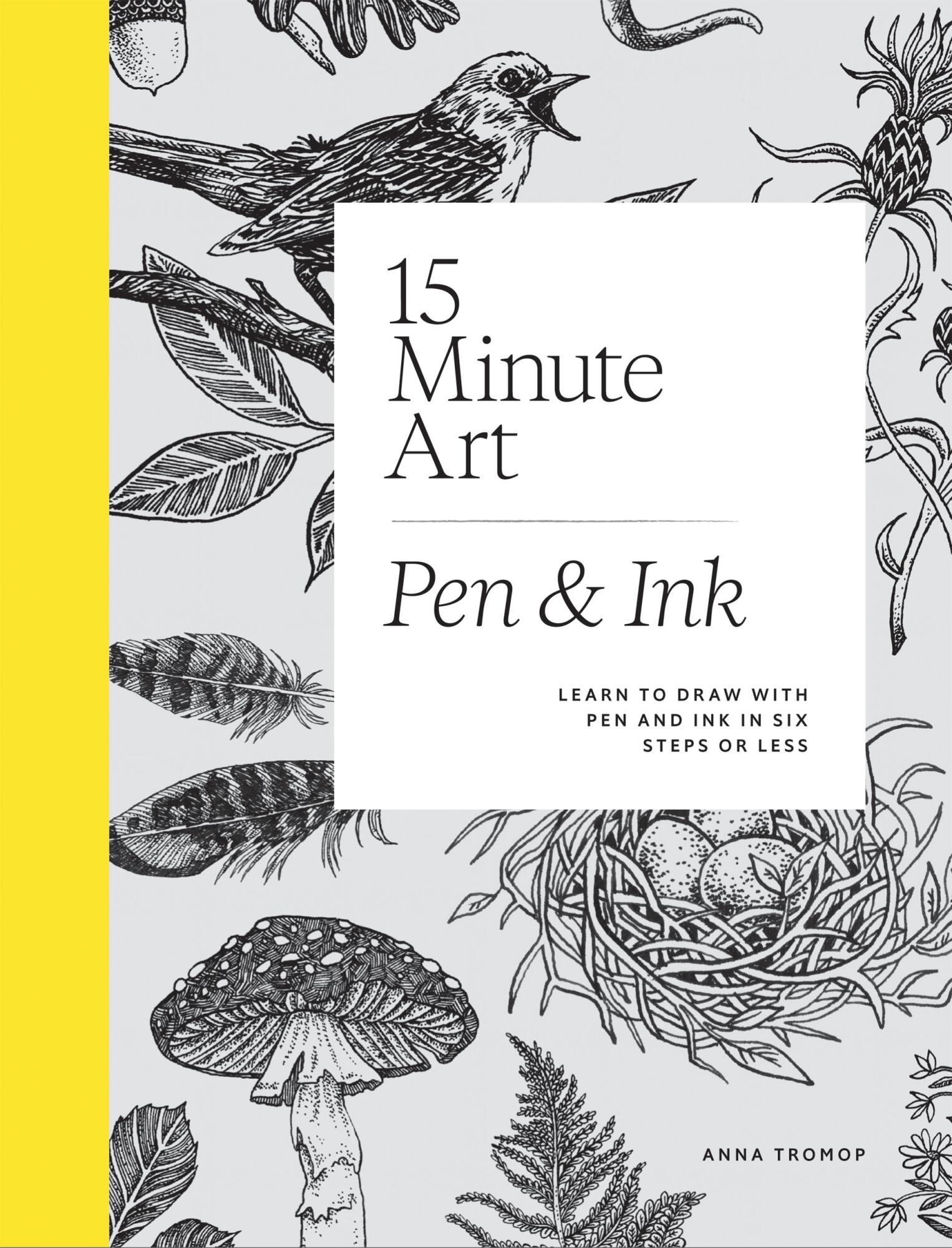 Vorderes Coverbild 15-Minute Art Pen and Ink