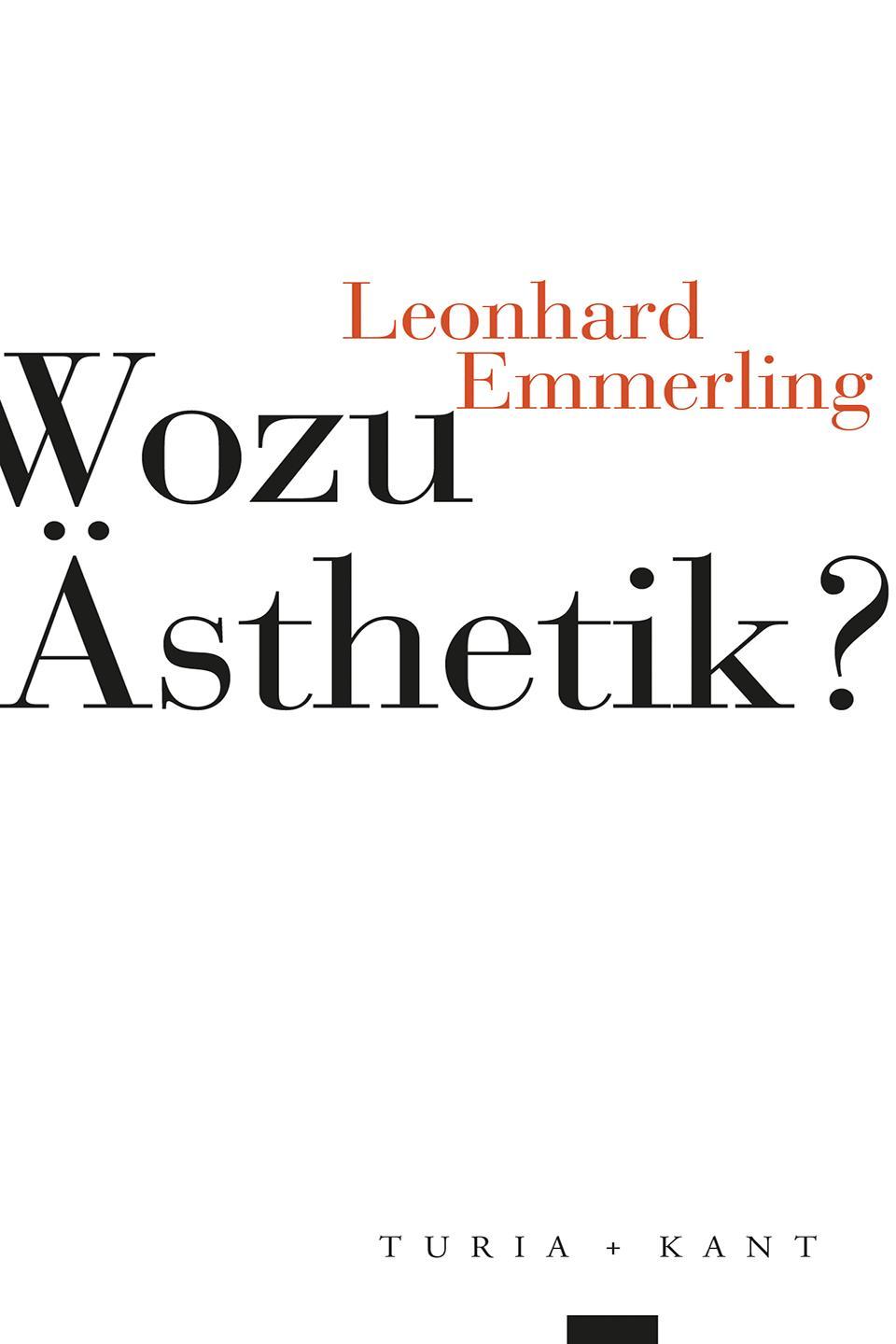 Vorderes Coverbild Wozu Ästhetik?