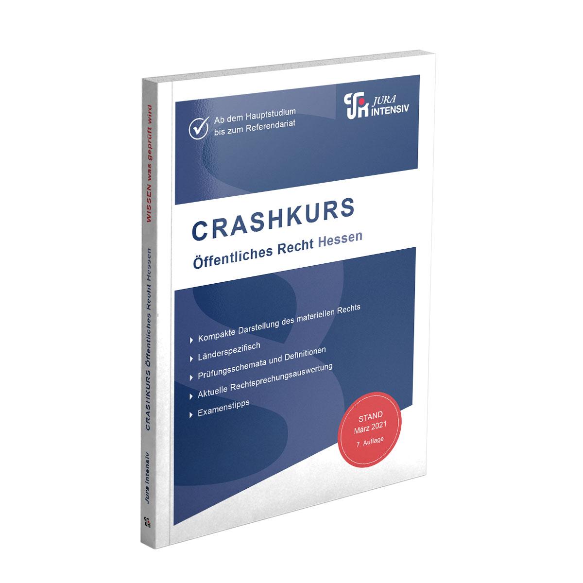 Vorderes Coverbild CRASHKURS Öffentliches Recht - Hessen