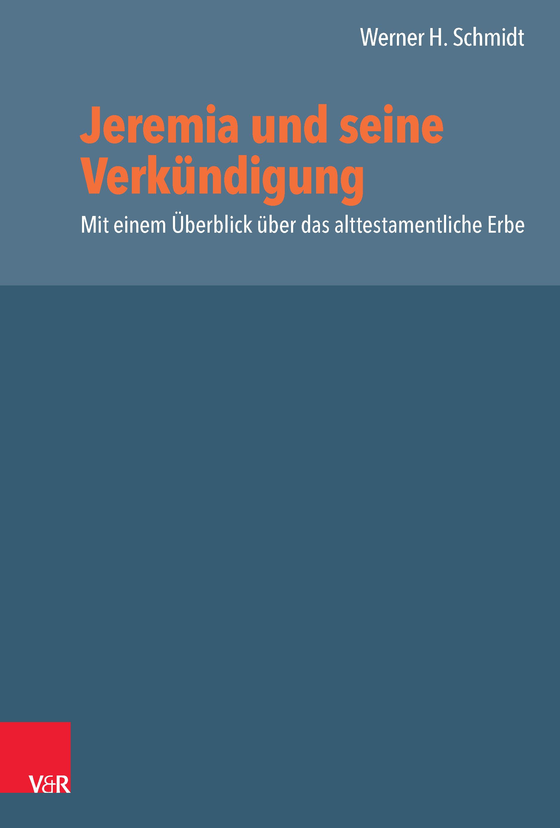Vorderes Coverbild Jeremia und seine Verkündigung