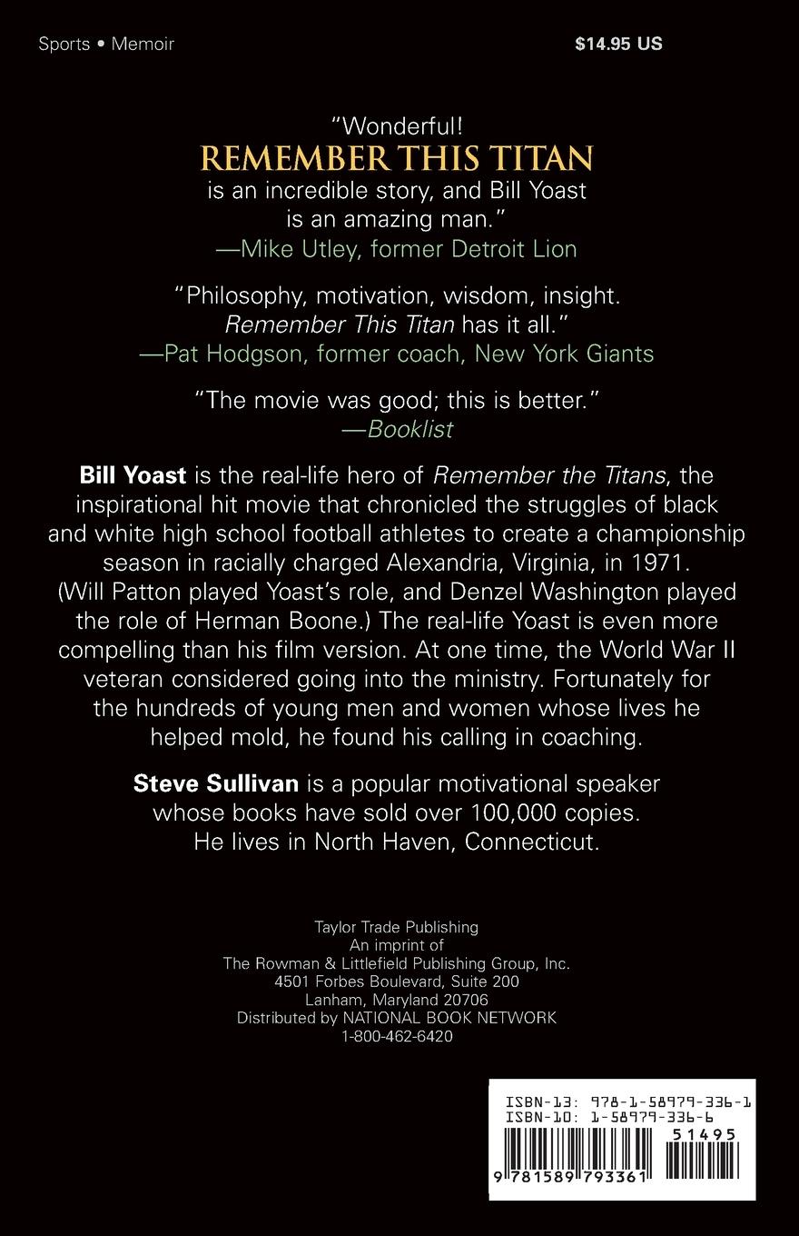 Rückseitencover Remember This Titan