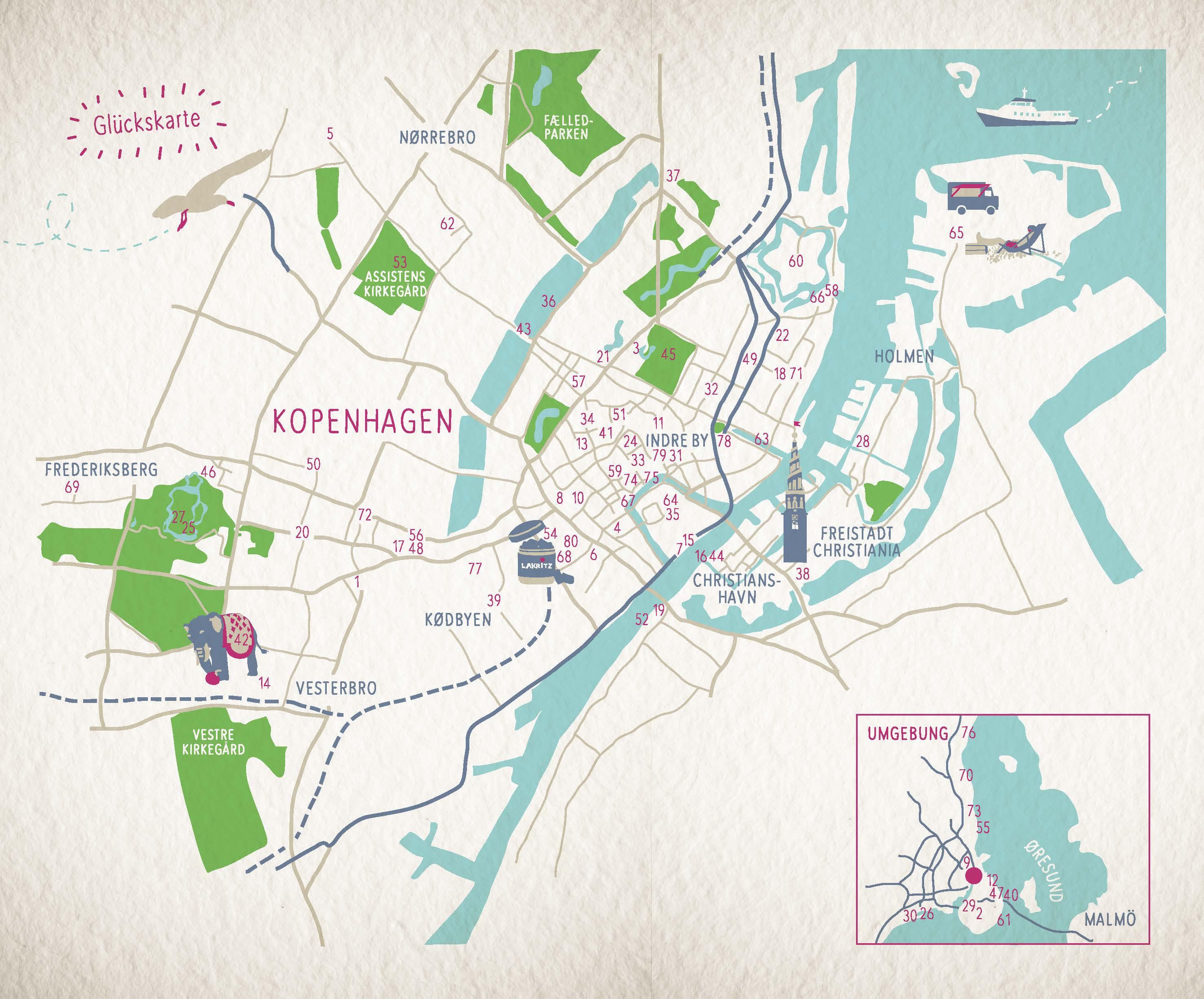 Beispielinhalt (Bild) Glücksorte in Kopenhagen (Neuauflage 2025)