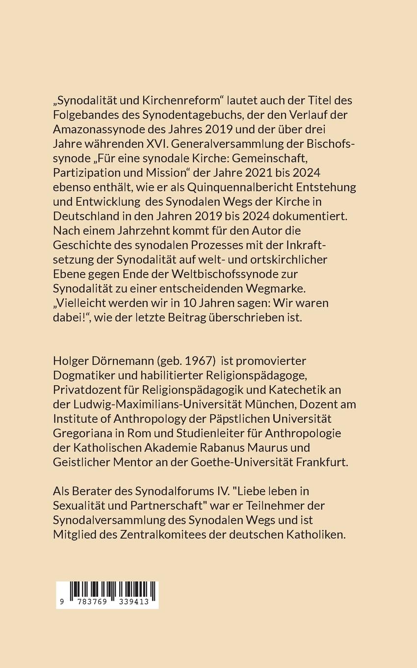 Rückseitencover Synodalität und Kirchenreform
