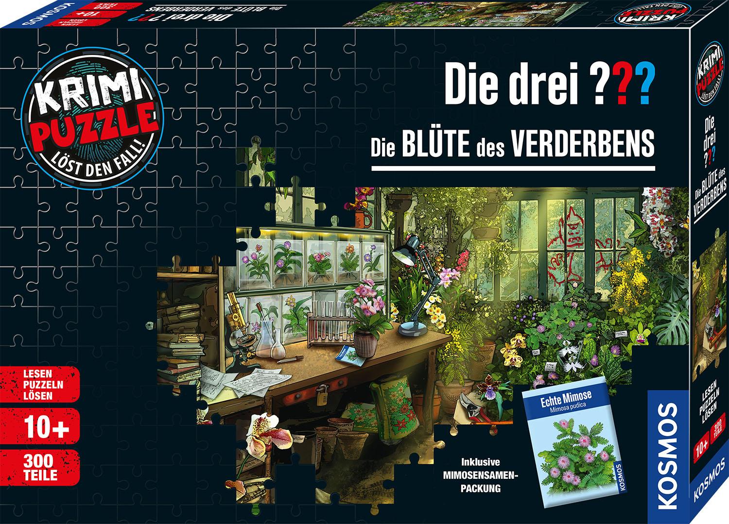 Vorderes Coverbild Krimi-Puzzle: Die drei ??? - Die Blüte des Verderbens