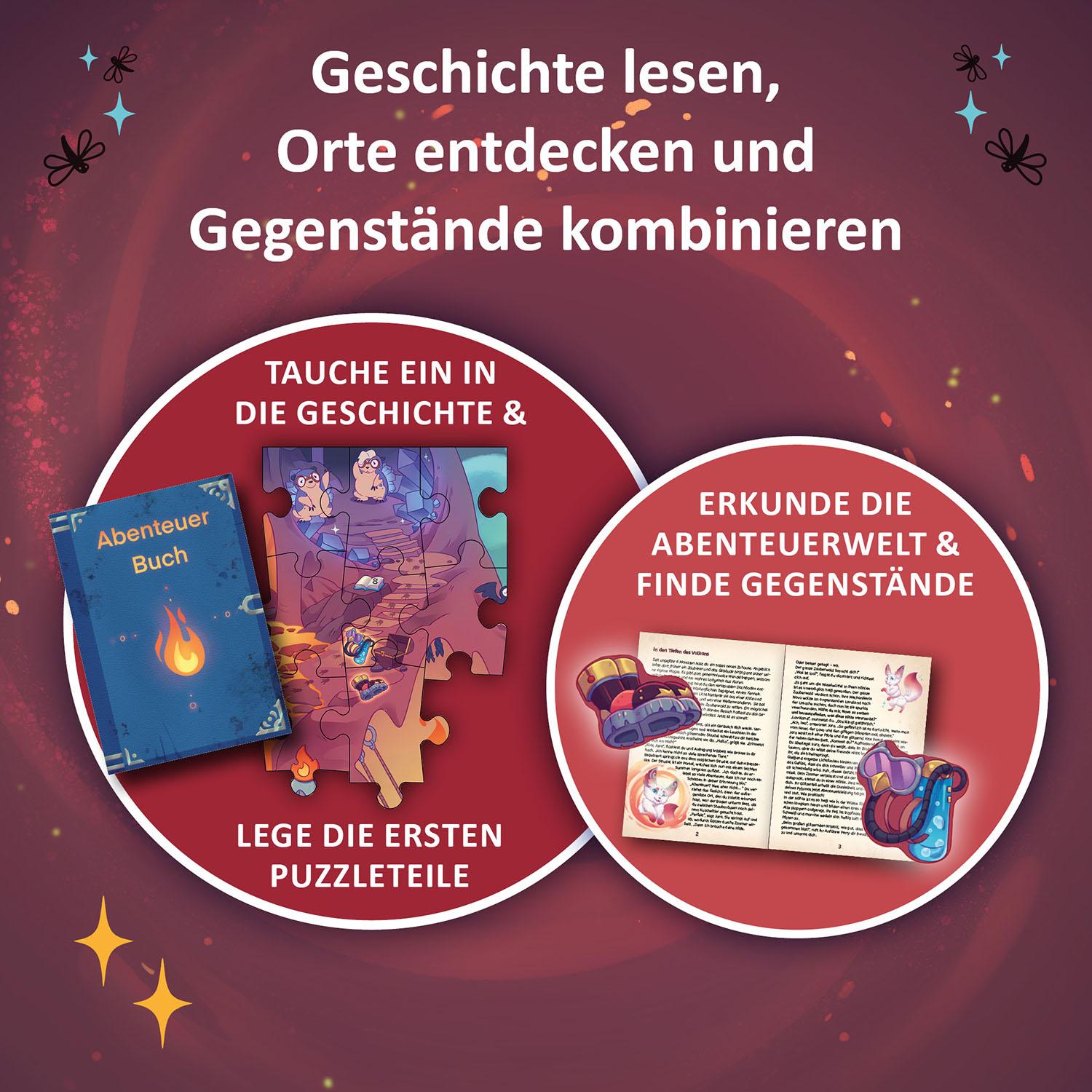 Beispielinhalt (Bild) Adventure Puzzle: In den Tiefen des Vulkans - 257 Teile