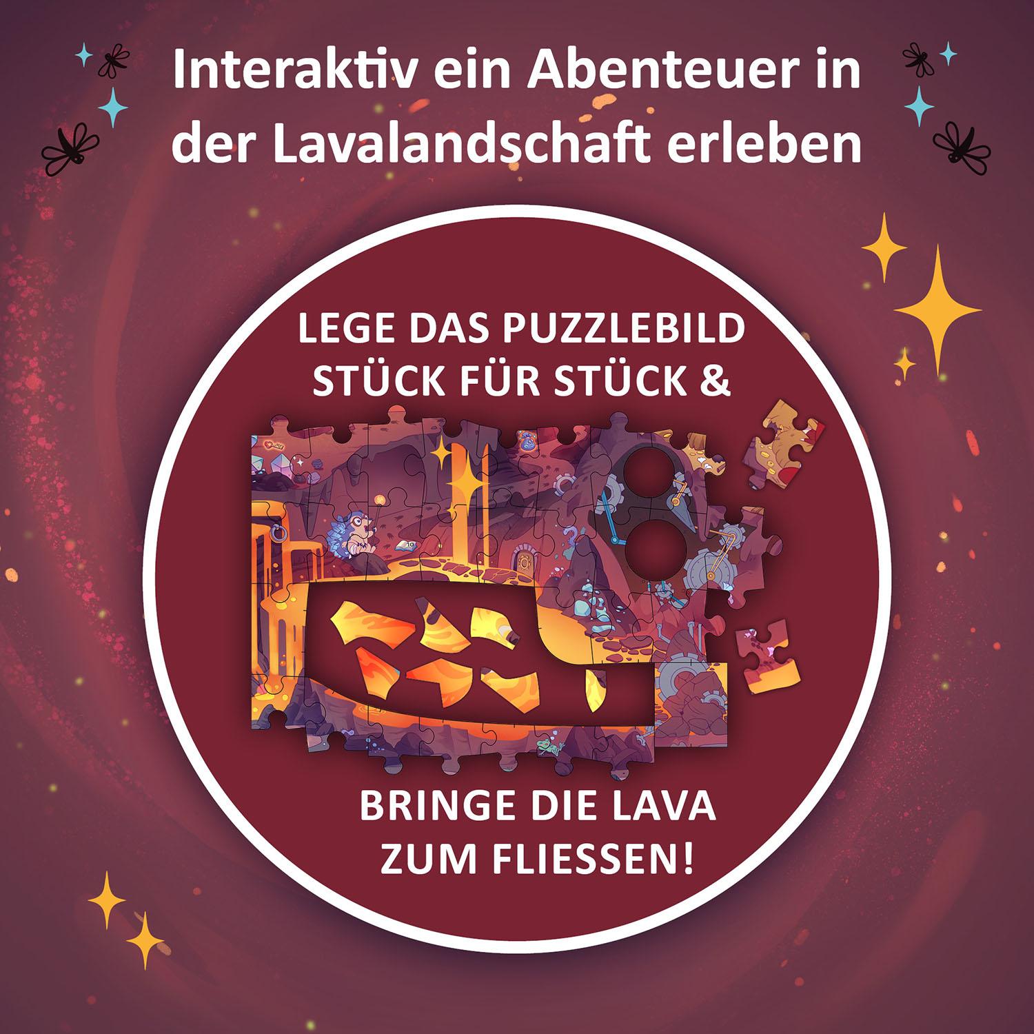 Beispielinhalt (Bild) Adventure Puzzle: In den Tiefen des Vulkans - 257 Teile