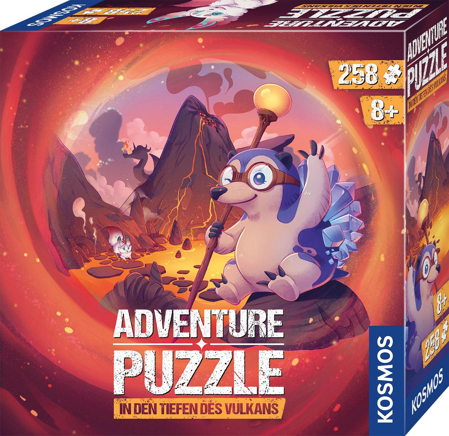 Vorderes Coverbild Adventure Puzzle: In den Tiefen des Vulkans - 257 Teile