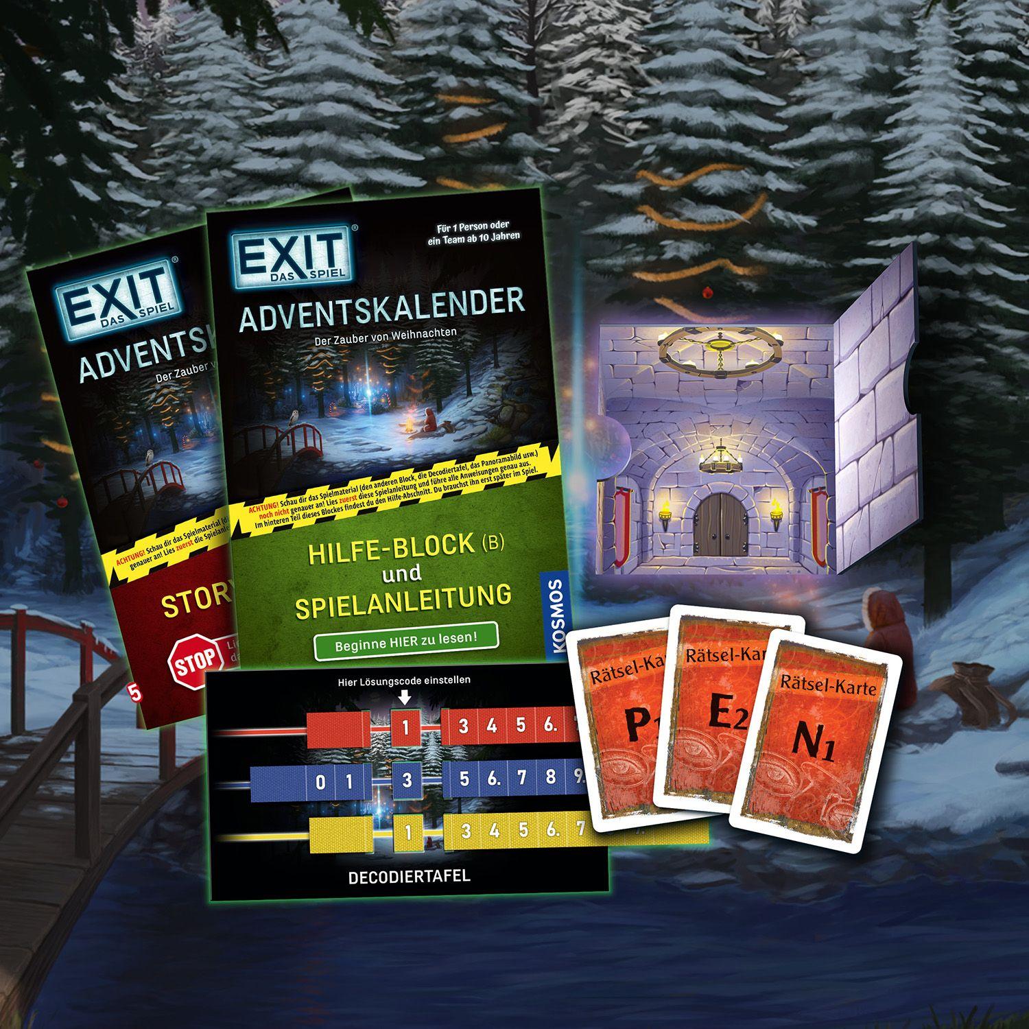 Beispielinhalt (Bild) EXIT® - Das Spiel - Adventskalender: Der Zauber von Weihnachten