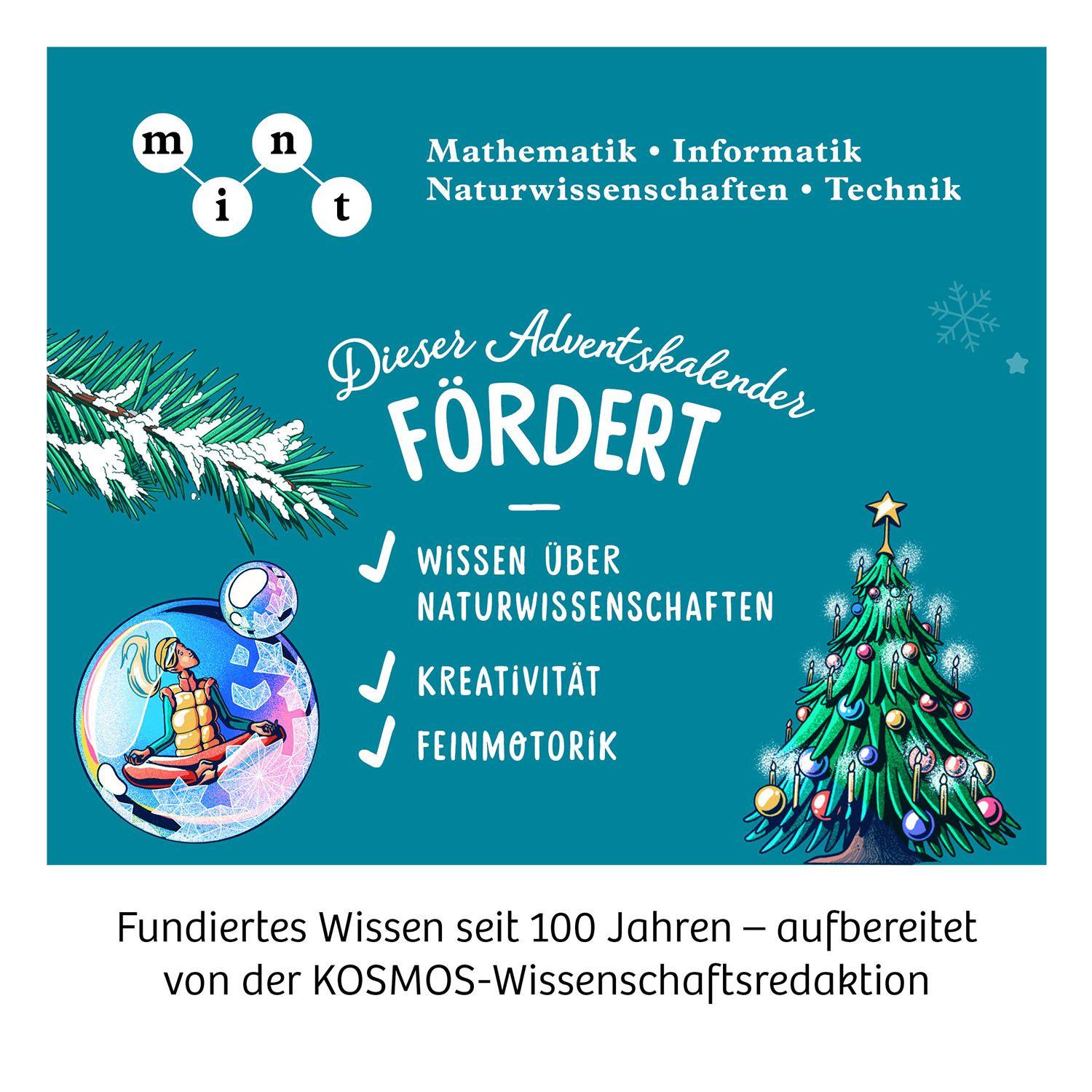 Beispielinhalt (Bild) Adventskalender - Die schönsten Experimente zur Weihnachtszeit