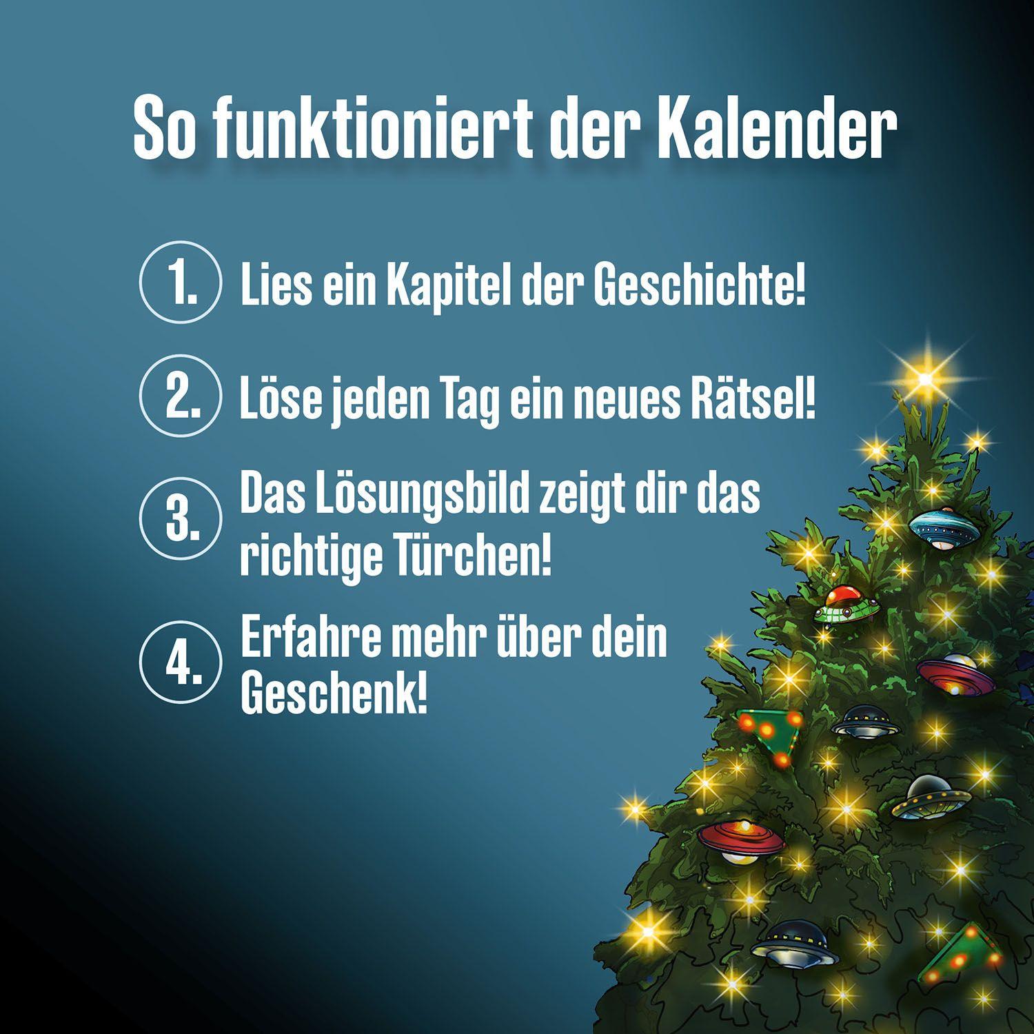 Beispielinhalt (Bild) Die drei ???-Adventskalender 2025