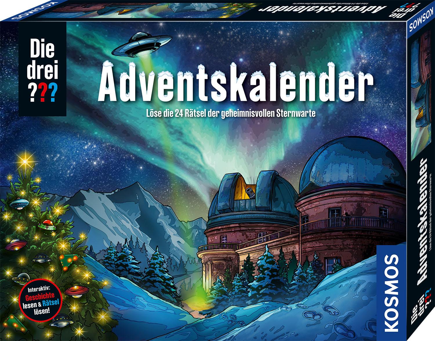 Vorderes Coverbild Die drei ???-Adventskalender 2025