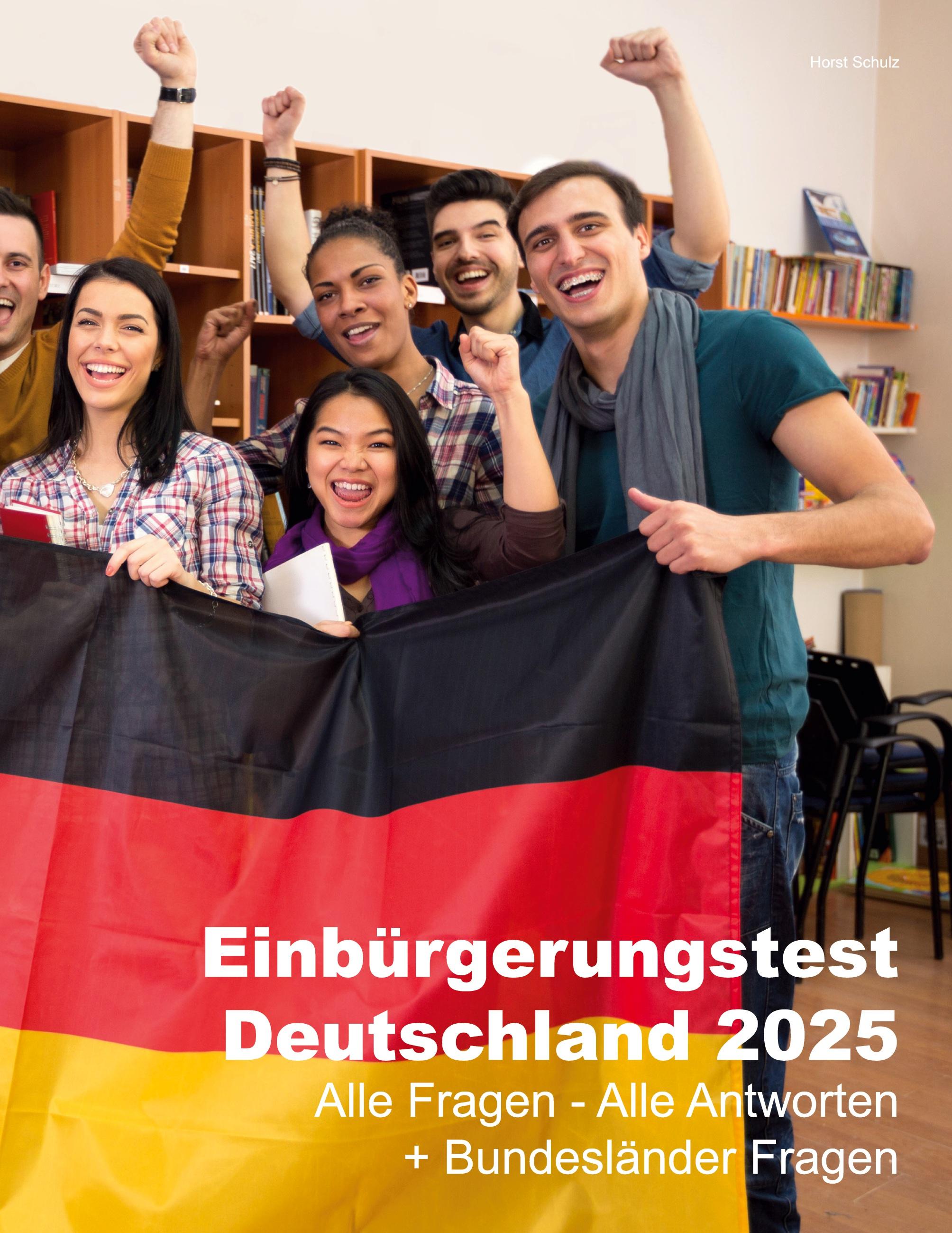 Vorderes Coverbild Einbürgerungstest Deutschland 2025