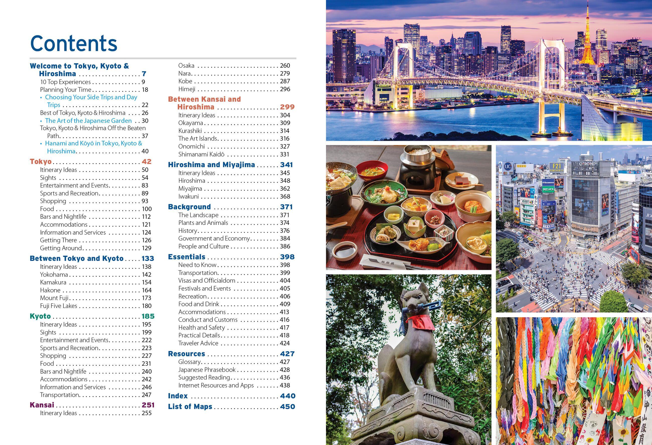 Beispielinhalt (Bild) Moon Tokyo, Kyoto & Hiroshima: With Osaka