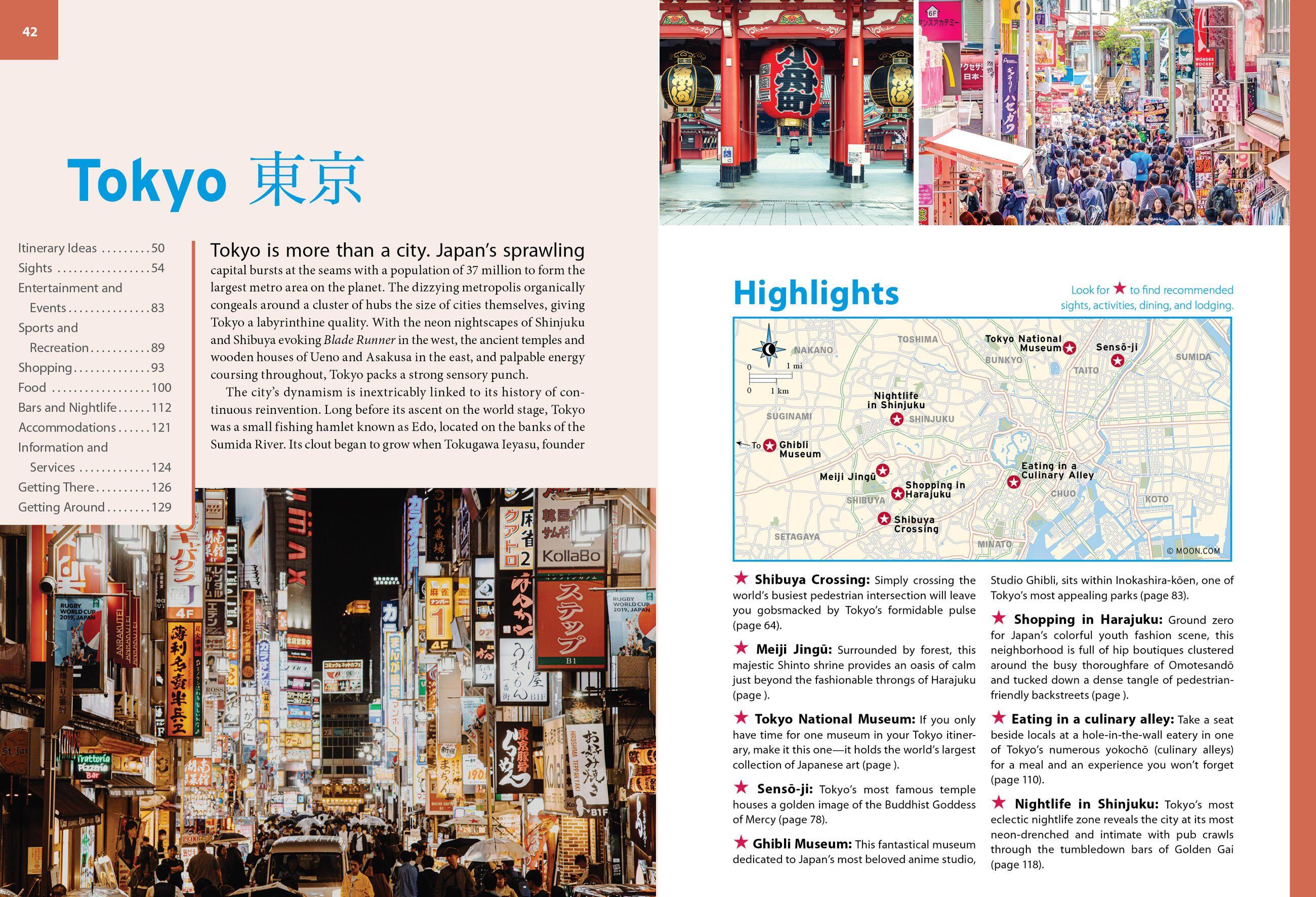 Beispielinhalt (Bild) Moon Tokyo, Kyoto & Hiroshima: With Osaka