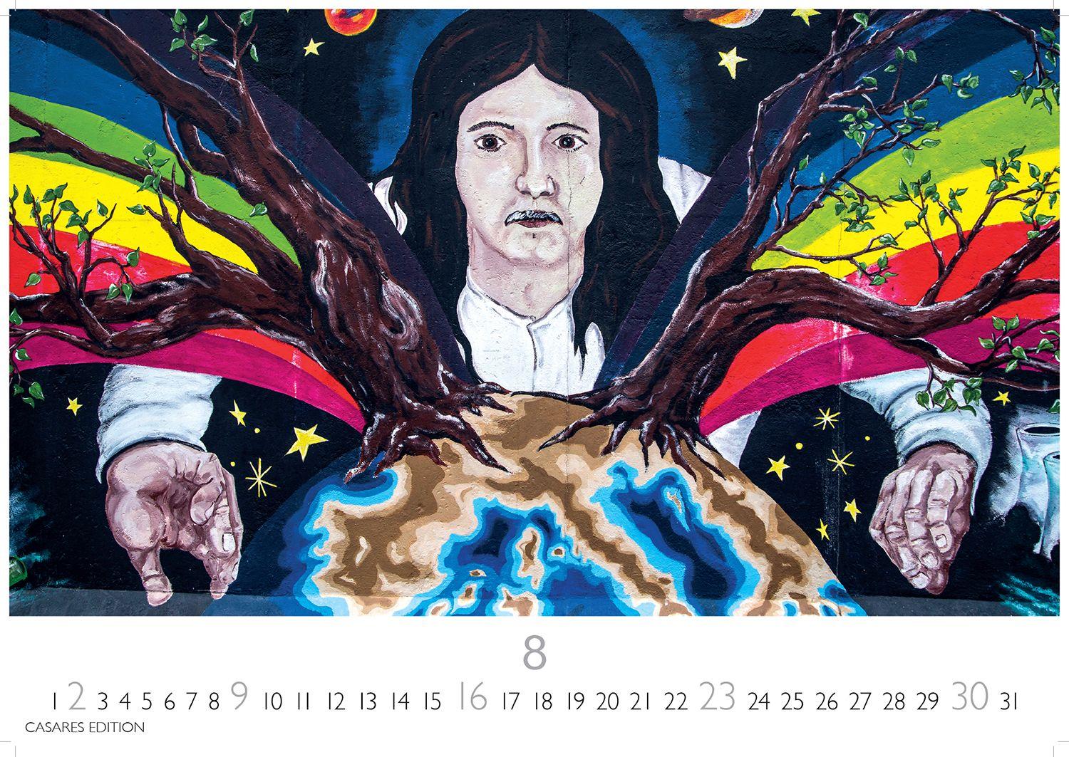 Beispielinhalt (Bild) Berlin Street Art Kalender 2026 - Wandkalender | Fotokalender Deutschland 24x35cm - Vielfalt und Kreativität der urbanen Kunst