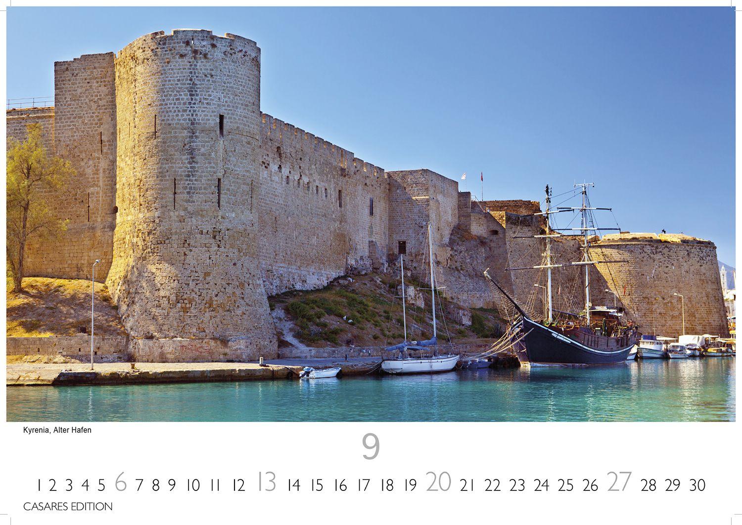 Beispielinhalt (Bild) Zypern Kalender 2026 - Wandkalender | Fotokalender Mittelmeer 24x35cm - Wunderschöne Fotografien von Zypern, Monat für Monat.
